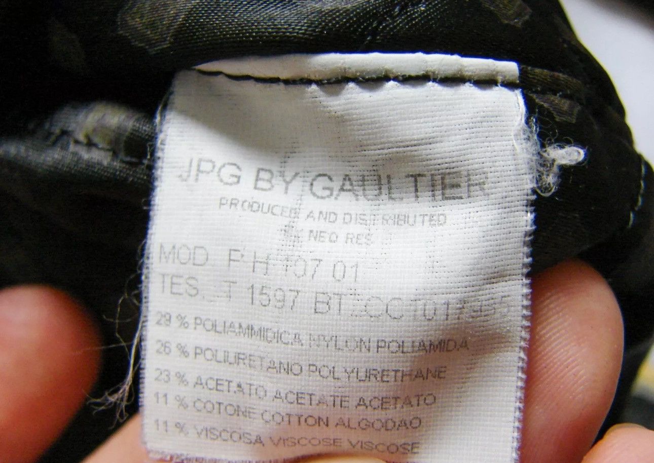 Jean Paul Gaultier Vintage Jean Paul Gaultier Black Satin Emboss Bomber Jacket Size US L / EU 52-54 / 3 - 7 Thumbnail