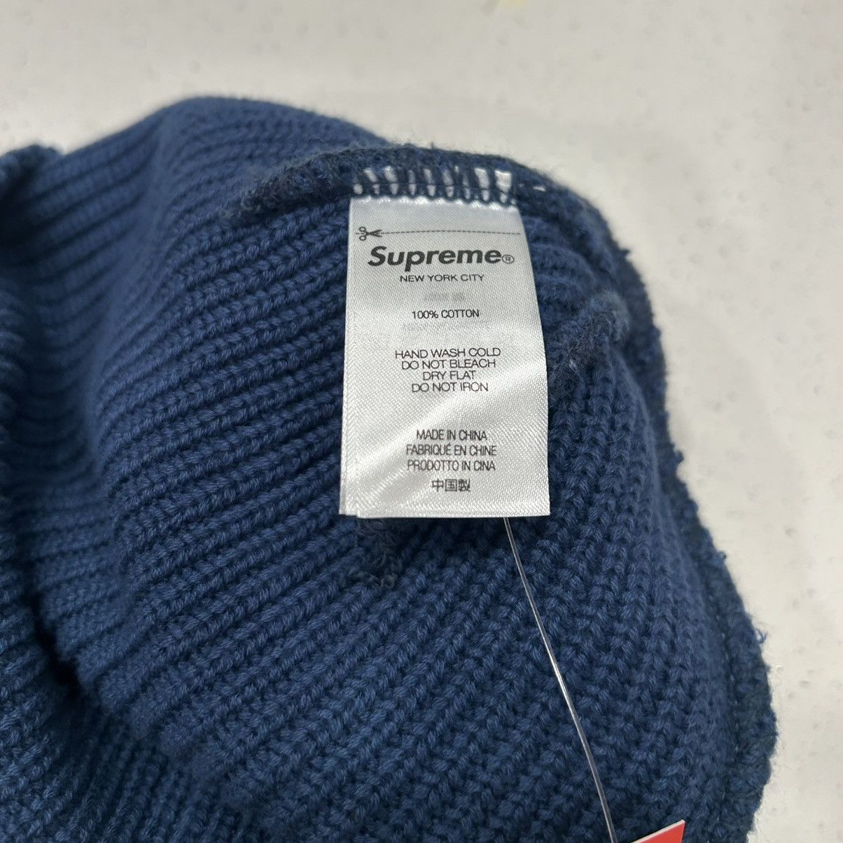 Supreme Supreme SS25 Old English Printed Beanie Blue NWT Size ONE SIZE - 5 Thumbnail