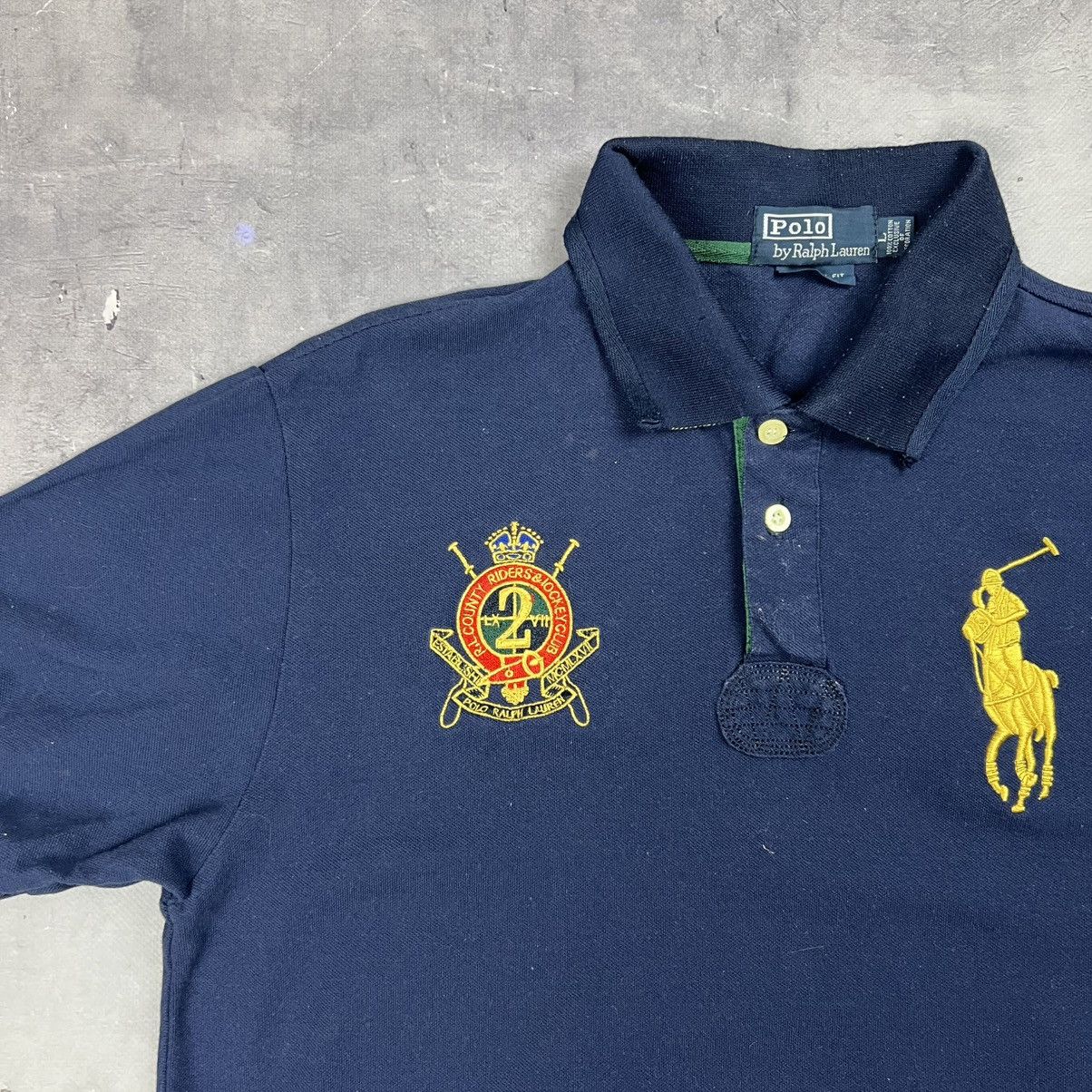 Vintage Rare! Polo Ralph Lauren County Embroidered Big Logo 2 90s Size US L / EU 52-54 / 3 - 4 Thumbnail