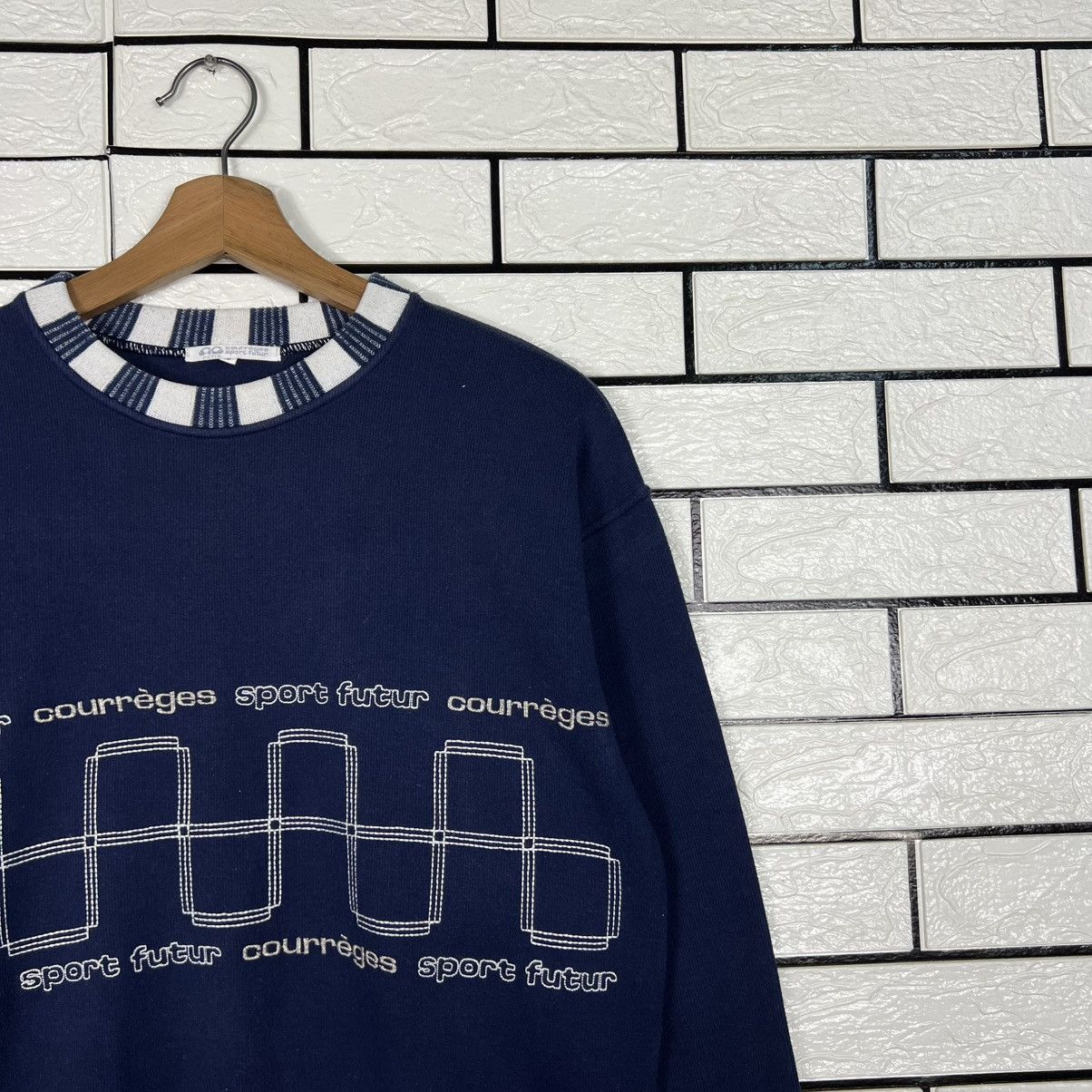 Courreges Vintage COURREGES Sport Futur Crewneck Sweatshirt #3992-C182 Size M / US 6-8 / IT 42-44 - 5 Thumbnail