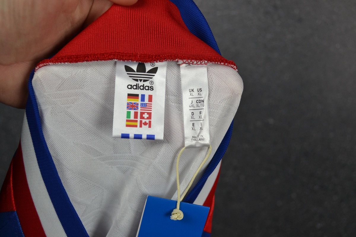 Adidas Olympique Lyonnais Lyon Football Shirt Soccer Adidas Retro Size US XL / EU 56 / 4 - 7 Thumbnail