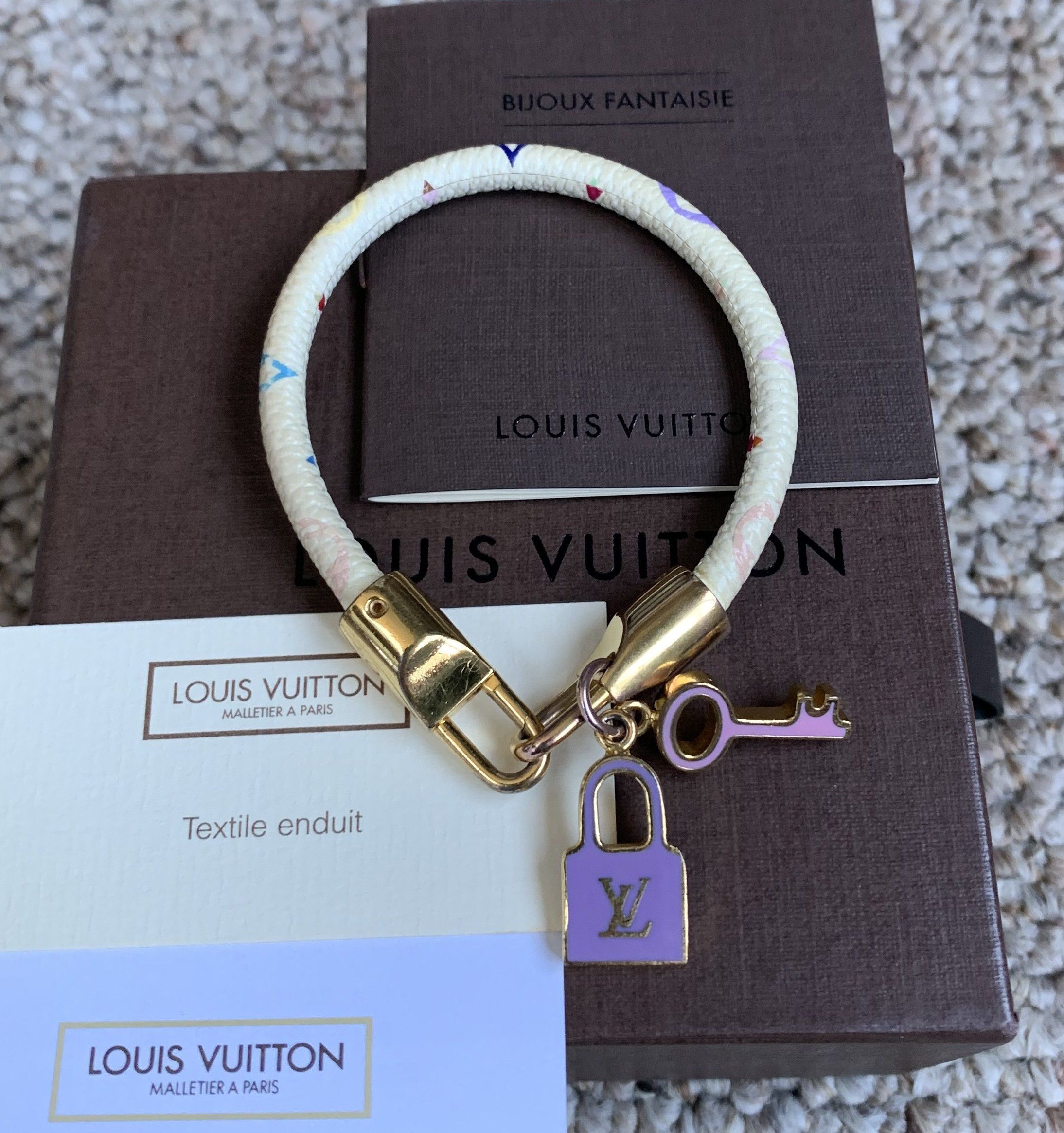 Louis Vuitton × Takashi Murakami S/S 2003 Louis Vuitton x Murakami Monogram Luck It Bracelet Size ONE SIZE - 2 Thumbnail
