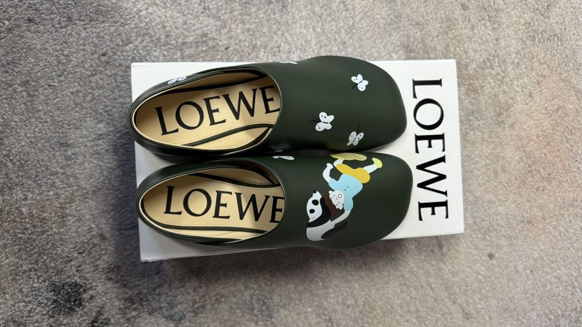 Loewe Loewe x Suna Fujita Toy Printed Leather Slippers Size US 6 / EU 39 - 5 Thumbnail