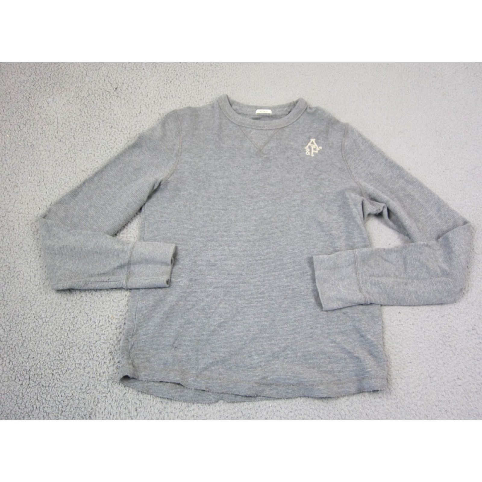 Abercrombie & Fitch VINTAGE Abercrombie & Fitch Shirt Mens Large Gray Thermal Muscle Waffle Knit 90s Size US L / EU 52-54 / 3 - 2 Thumbnail