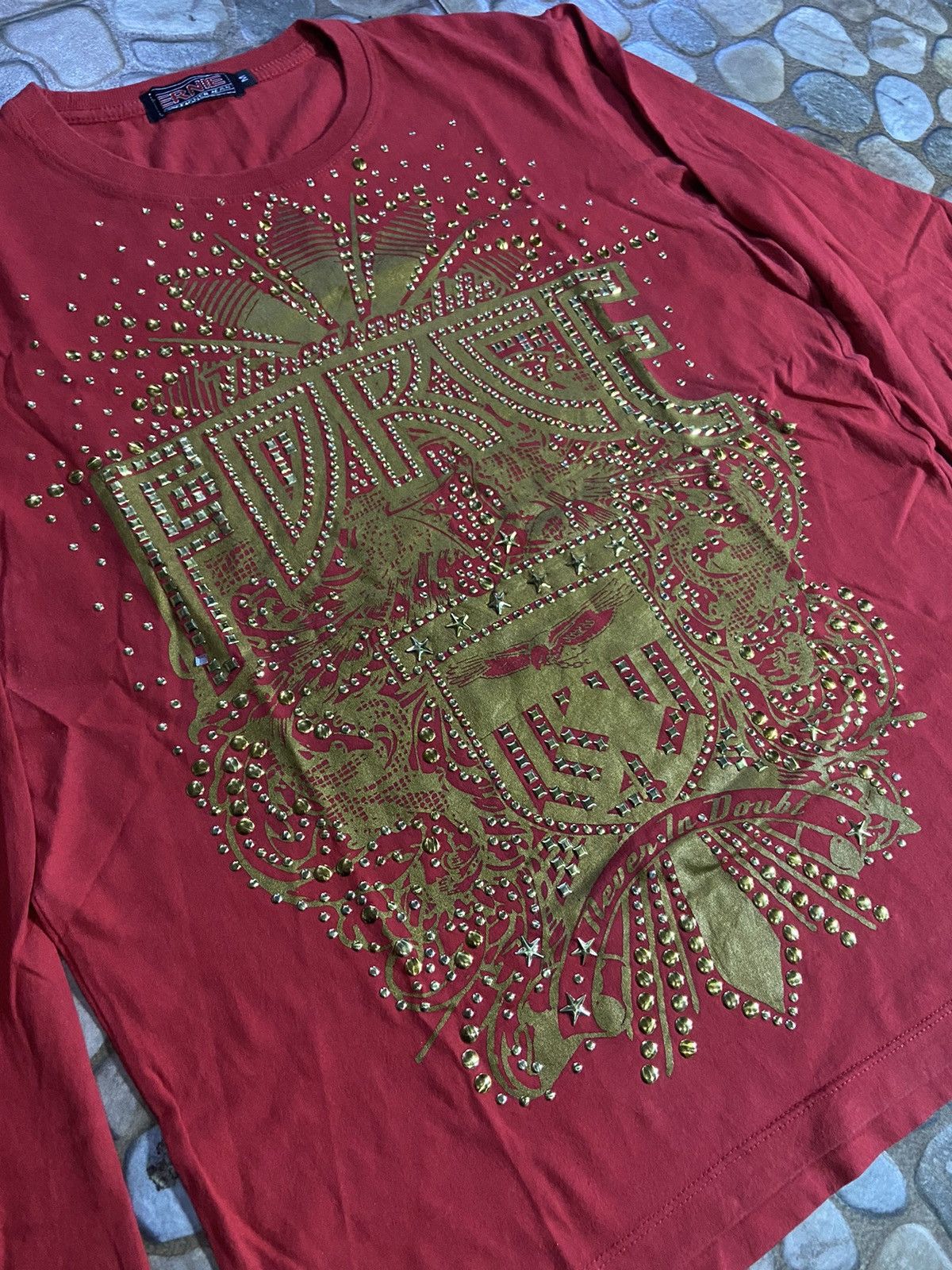 Hysteric Glamour × Japanese Brand VTG Y2K ernie long sleeve t-shirt studded button Size US M / EU 48-50 / 2 - 3 Thumbnail