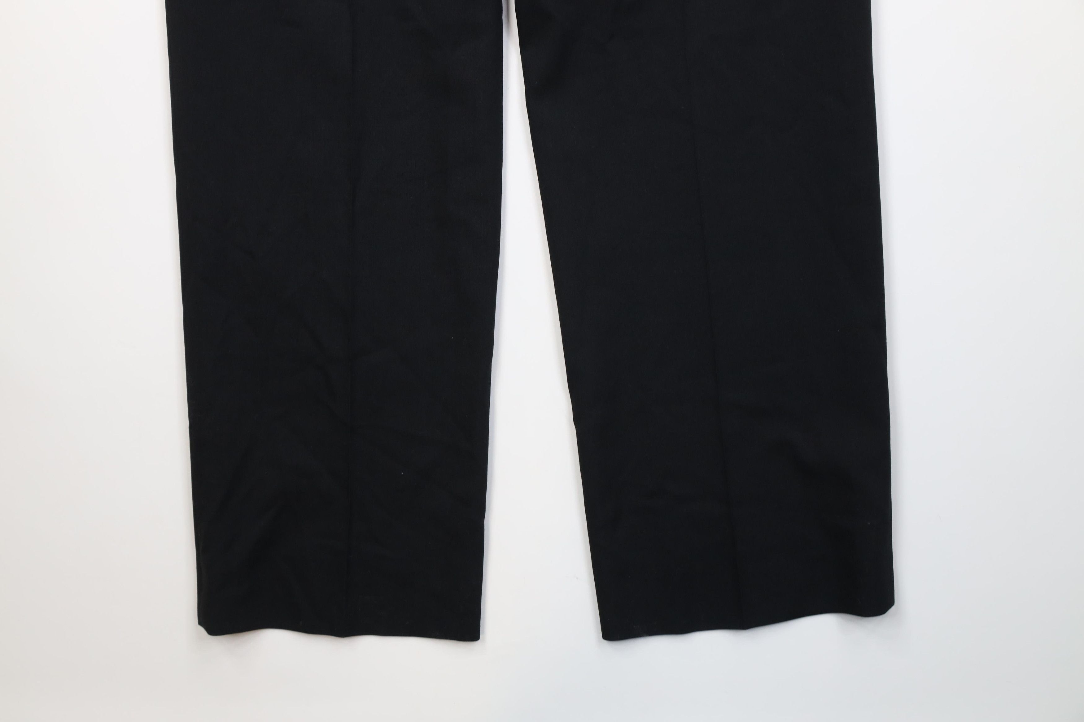 Vintage Vintage 90s Streetwear Wool Wide Leg Chino Pants Black USA Size US 38 / EU 54 - 12 Thumbnail