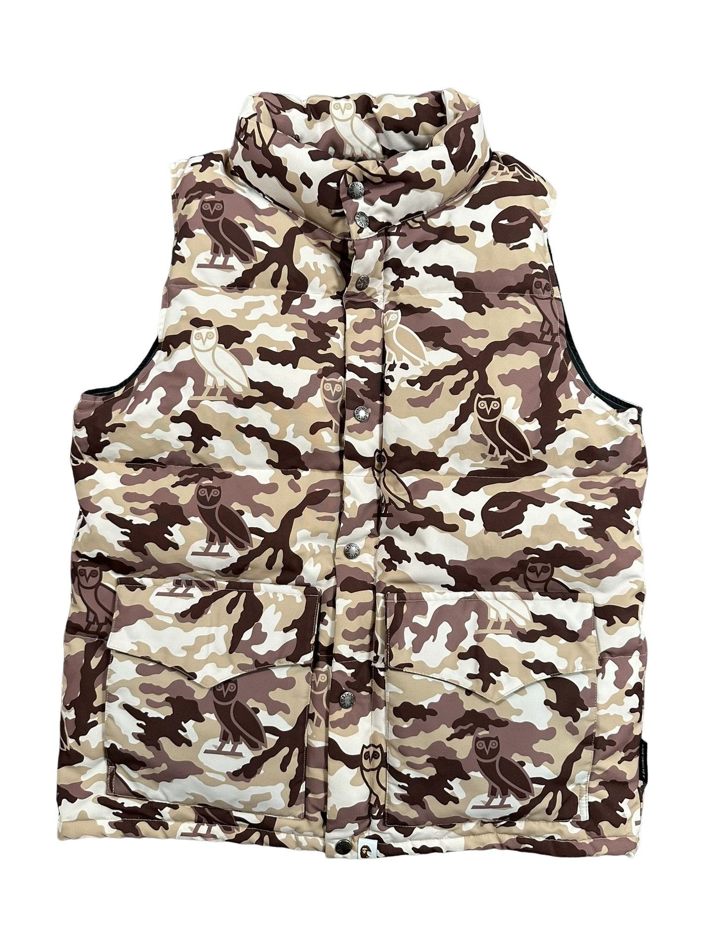 Bape A Bathing Ape x OVO Camo Owl Down Vest Size L Size US L / EU 52-54 / 3 - 1 Thumbnail