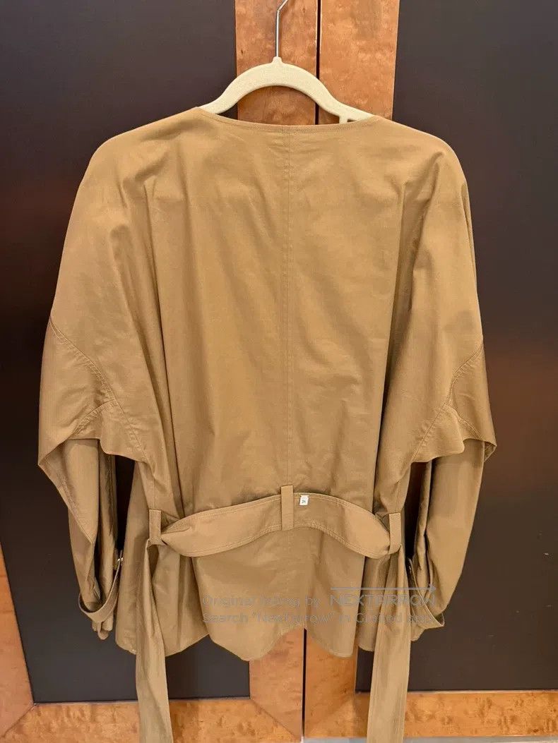 Hermes Hermes Khaki Long Sleeve Shirt with Adjustable Belt Size XXS / US 00 / IT 34 - 3 Thumbnail