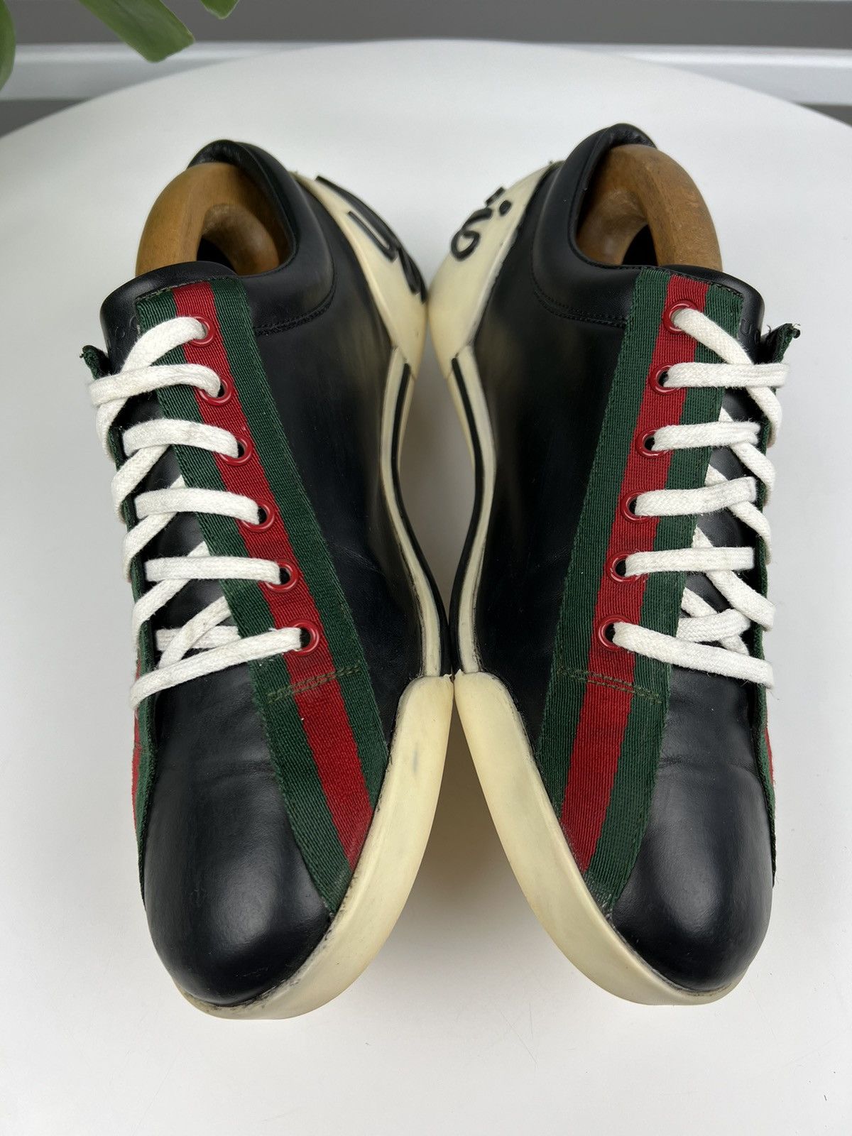 Gucci GUCCI Sneakers Low Top Leather Shoes BOULEVARD Web Stripes Size US 8.5 / EU 41-42 - 5 Thumbnail