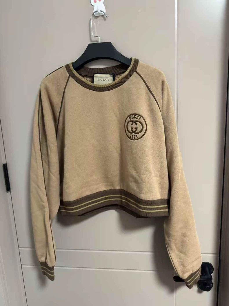 Gucci Gucci Double G embroidered brown sweatshirt 2502-Nextarrow Size US L / EU 52-54 / 3 - 1 Thumbnail