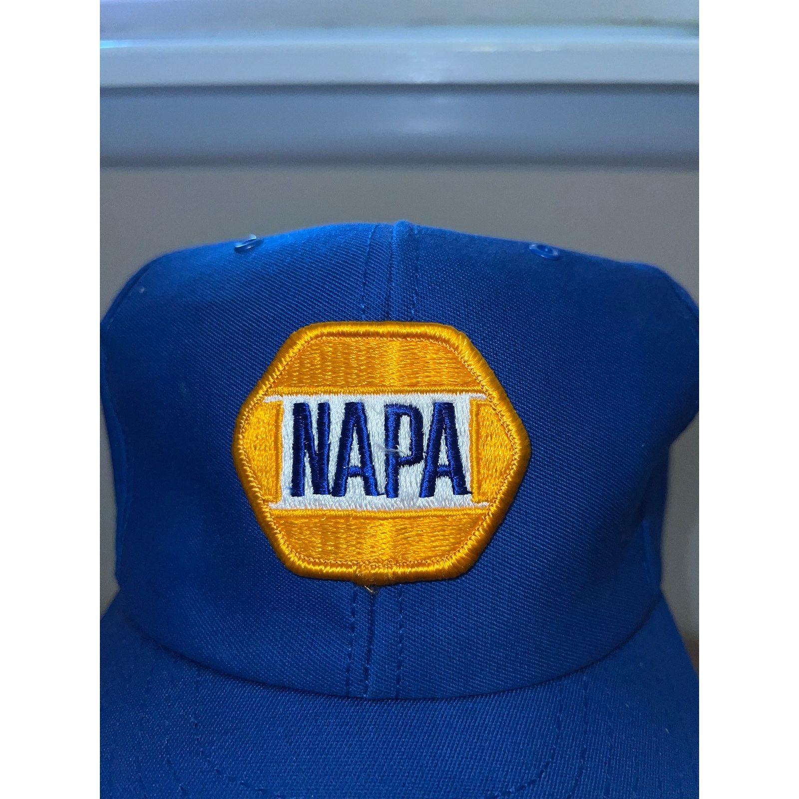 Vintage 80s Vintage Napa Racing Blue Hat Headwear Snapback 1980s OS Size ONE SIZE - 3 Thumbnail