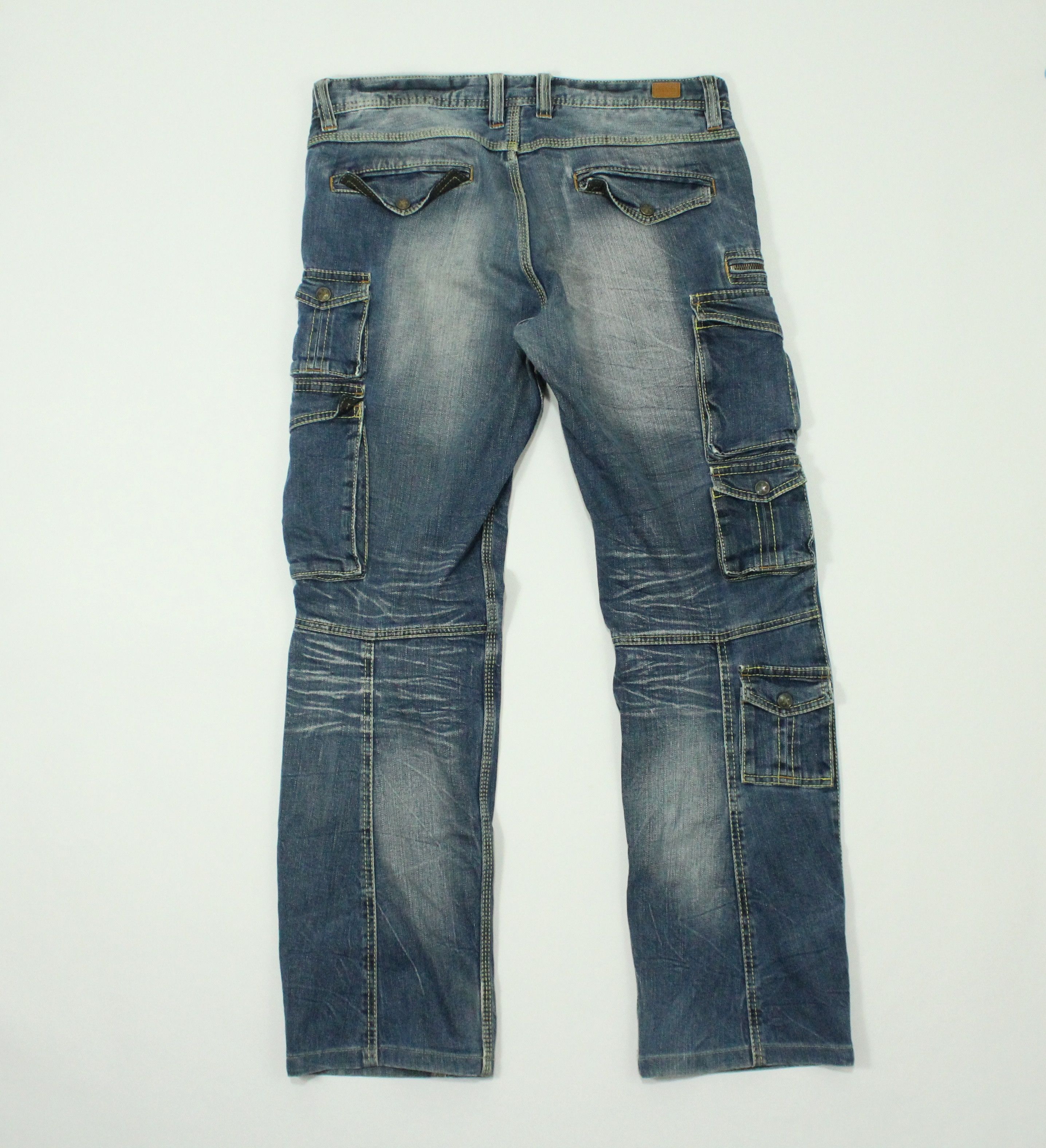If Six Was Nine SICK 🔥 13 Pockets NICOLE CLUB FOR MEN Denim Stretchy Size US 33 - 3 Thumbnail