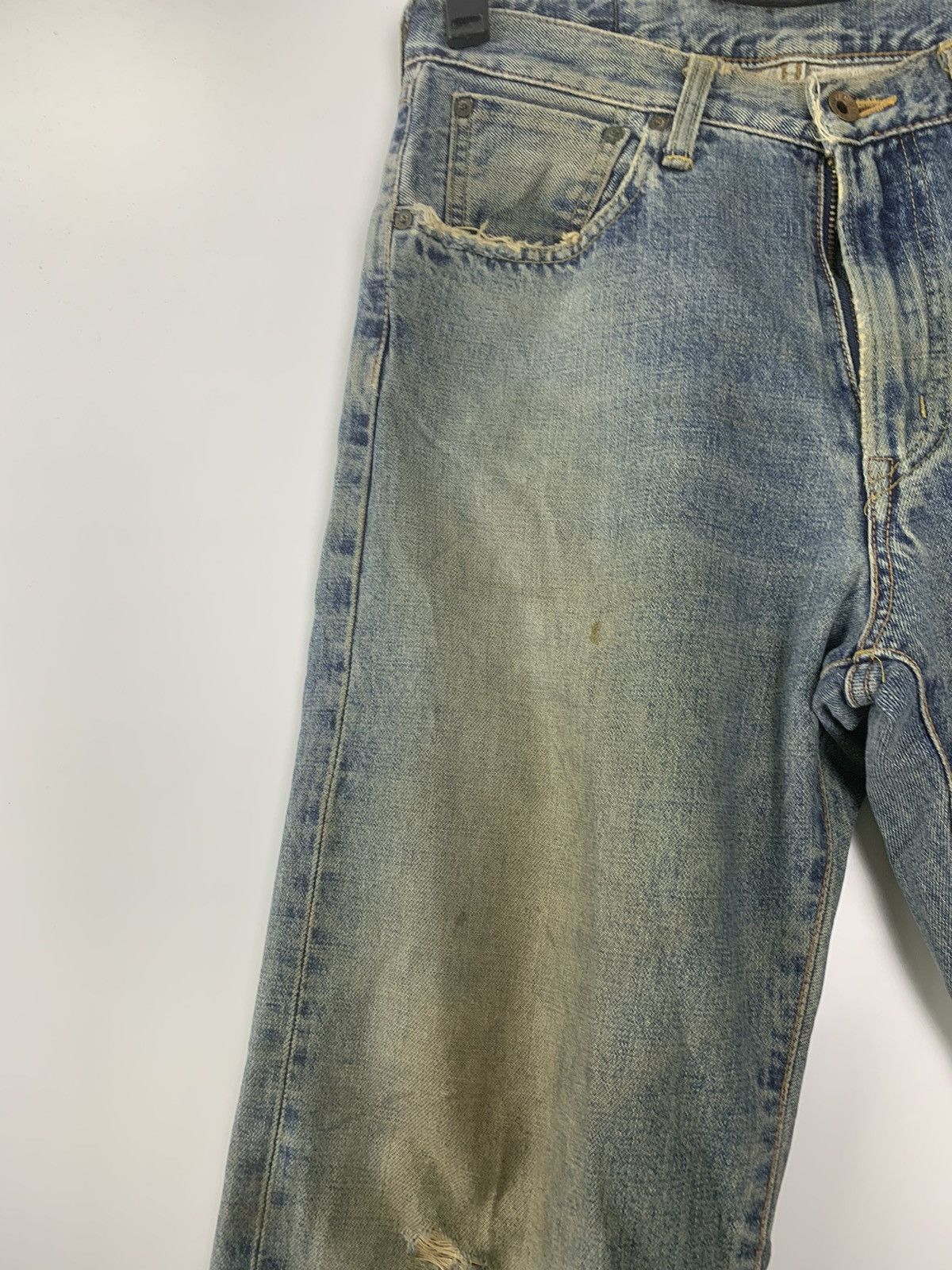 Edwin × Vintage Vintage 90s 505 Edwin distressed denim Size US 30 / EU 46 - 4 Thumbnail