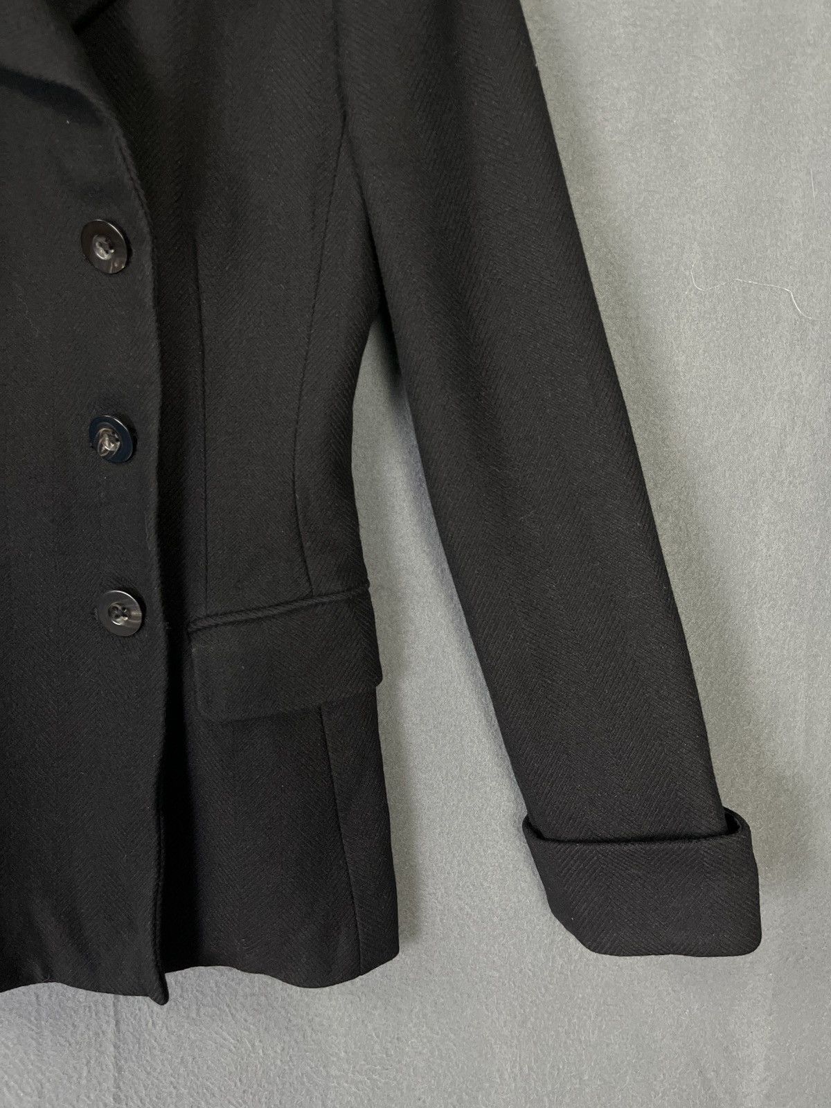 Ralph Lauren Ralph Lauren Black Wool Double Breasted Jacket Size S / US 4 / IT 40 - 5 Thumbnail