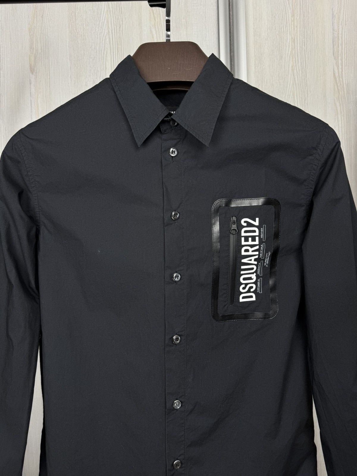 Dsquared2 Dsquared2 Black Junior big logo zip pocket shirt size 14Y Size US XS / EU 42 / 0 - 3 Thumbnail