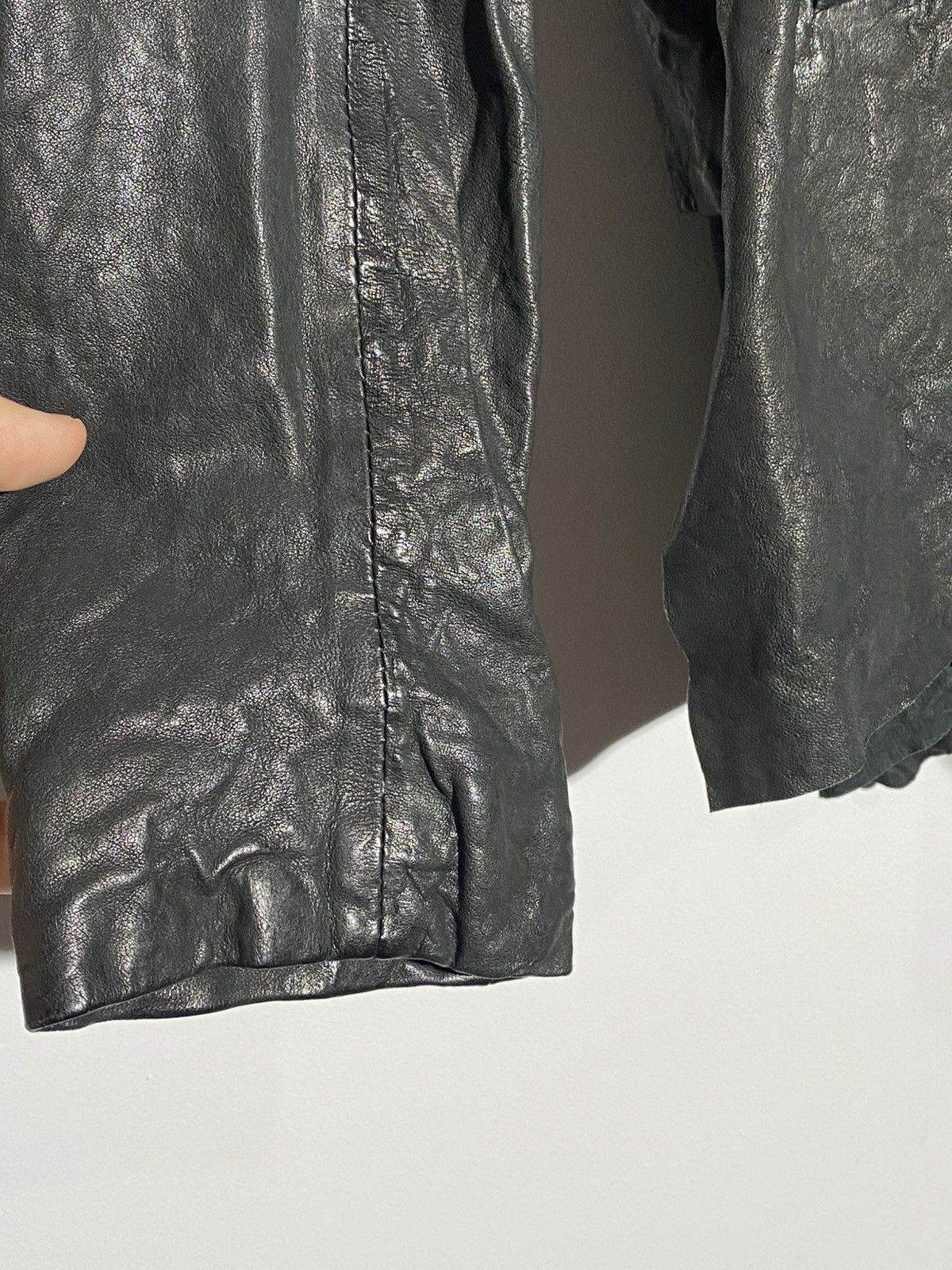 Allsaints Vintage All Saints Tilbury Leather Jacket Rare Avant Garde Size M / US 6-8 / IT 42-44 - 6 Thumbnail