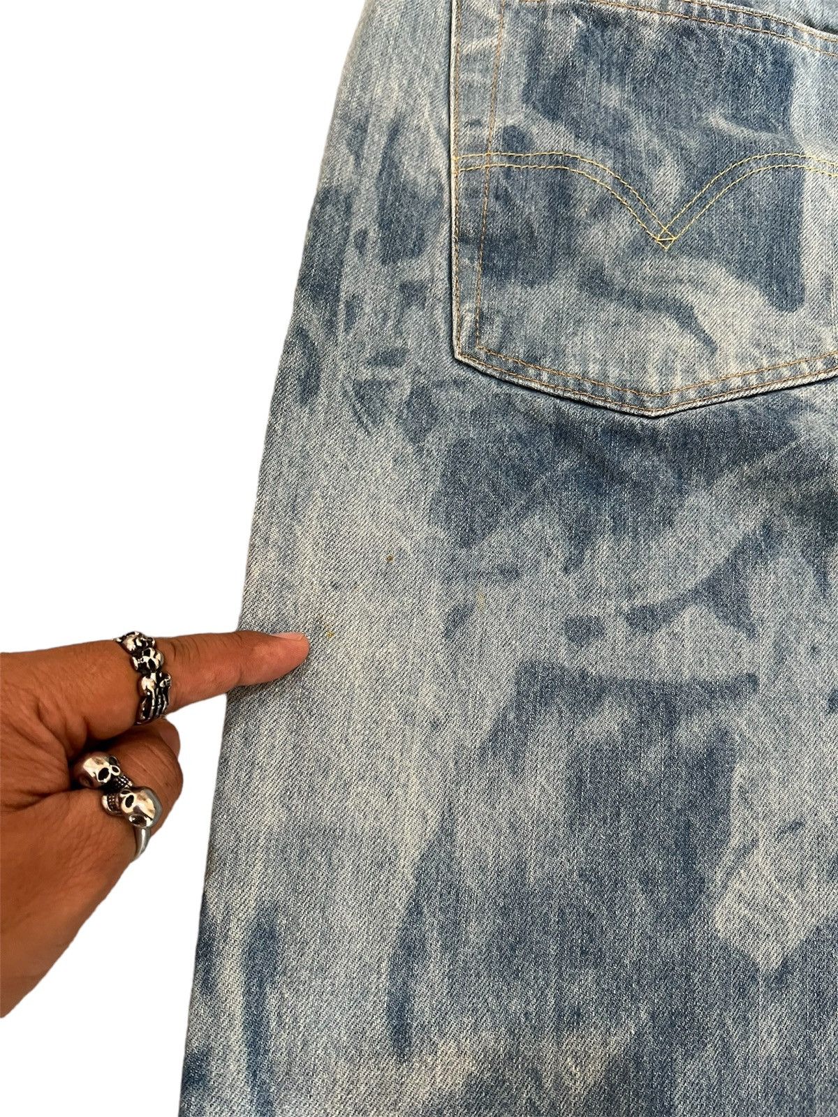 Levi's 🔥Rare🔥Levi’s 501XX Big E Redline Denim Made in Japan W36 L34 Size US 35 - 13 Thumbnail
