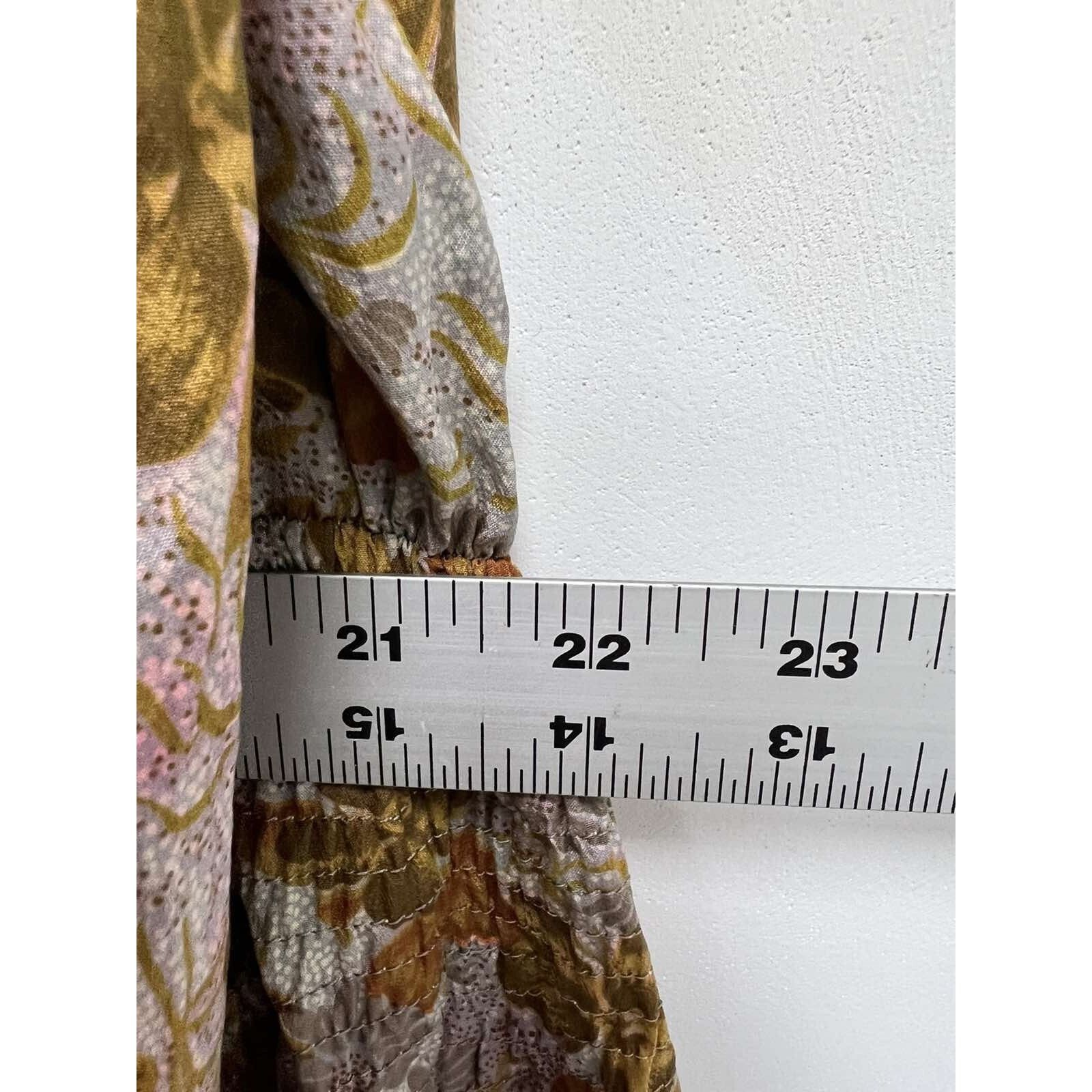 Franceschetti Francoise Floral Vintage Fall Cott maxi Dress Size L A000662 Size L / US 10 / IT 46 - 16 Thumbnail