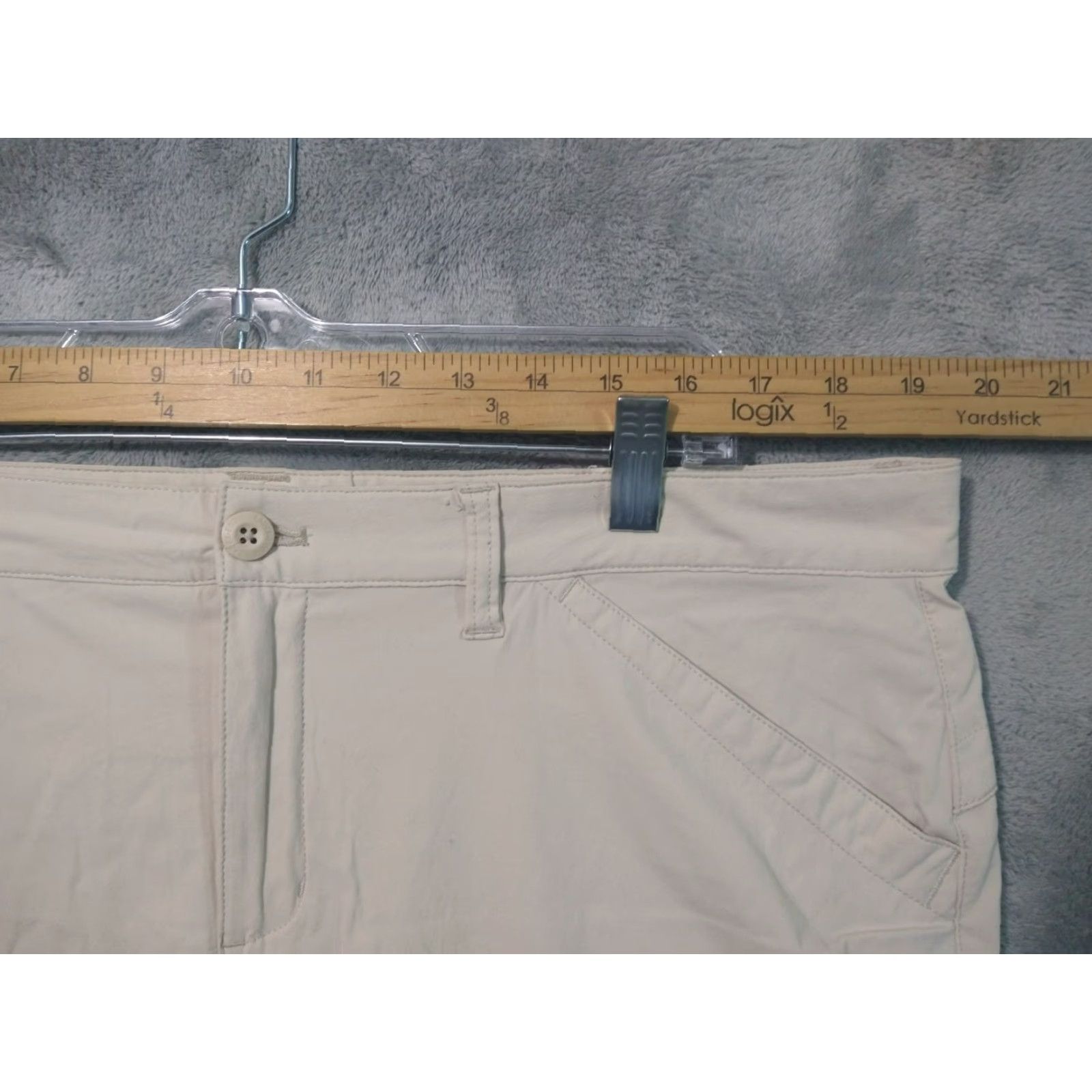 Eddie Bauer Eddie Bauer Pants Womens 16 Beige Travex Crop Roll Up Hiking Stretch Outdoor Cropped Straight Classic Casual Travel Nature 16 Womens Beige Pants Size 38" / US 16 / IT 52 - 3 Thumbnail