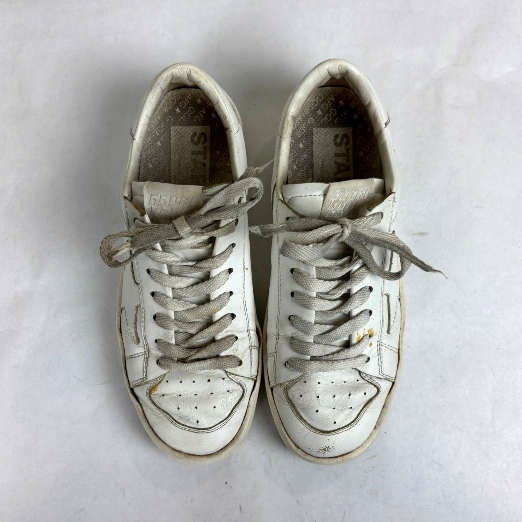 Golden Goose Golden Goose GGDB Stardan Leather Low Top Trainers Sneakers Women 36 White 6 US Women’s Shoes Size M / US 6-8 / IT 42-44 - 6 Thumbnail