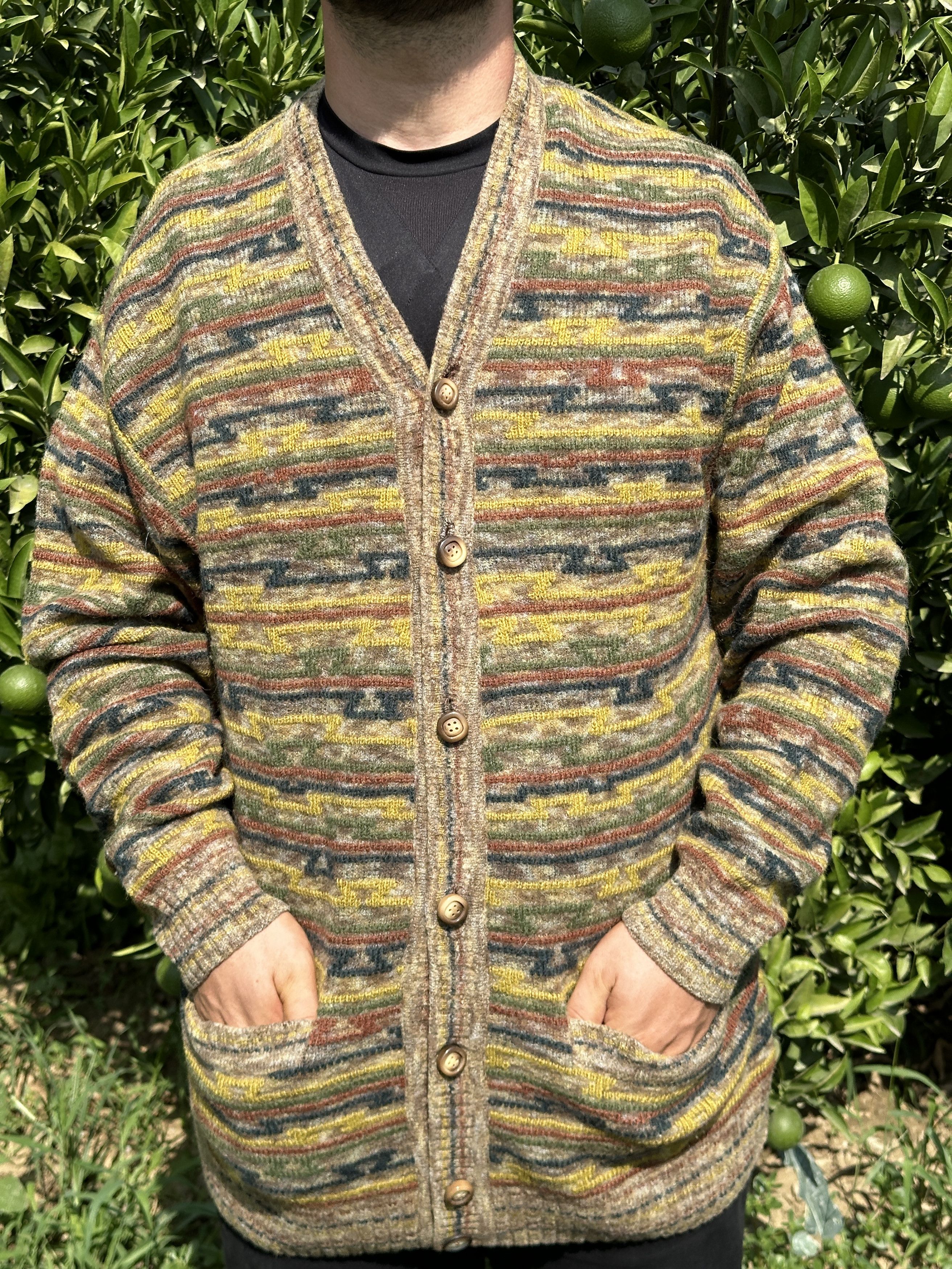 Missoni 1992 Missoni Cardigan 3D Knit Retro Jeresy Size 54 L XL Size US L / EU 52-54 / 3 - 6 Thumbnail