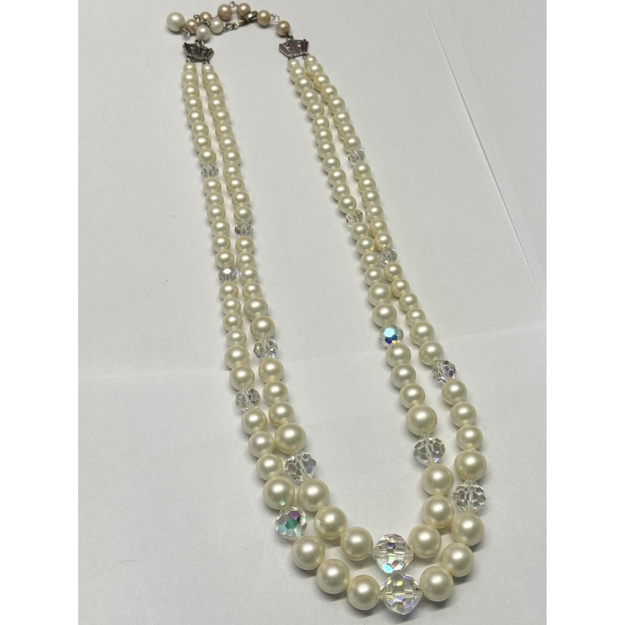 Vintage Laguna vintage pearl crystal beaded necklace Size ONE SIZE - 4 Thumbnail