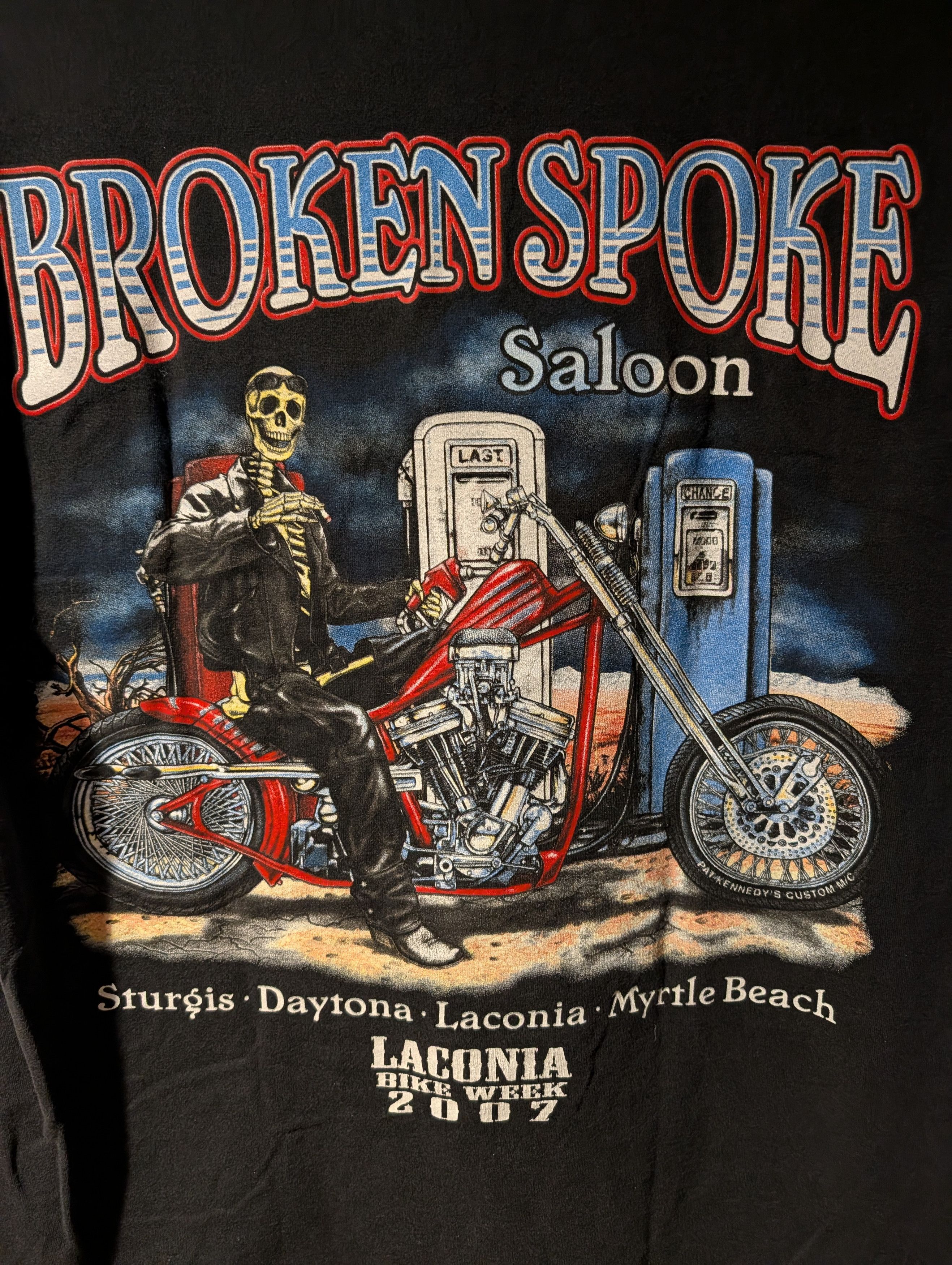 Harley Davidson Vintage 2007 Broken Spoke Saloon Motorcycle Long-Sleeve Size US XL / EU 56 / 4 - 2 Thumbnail