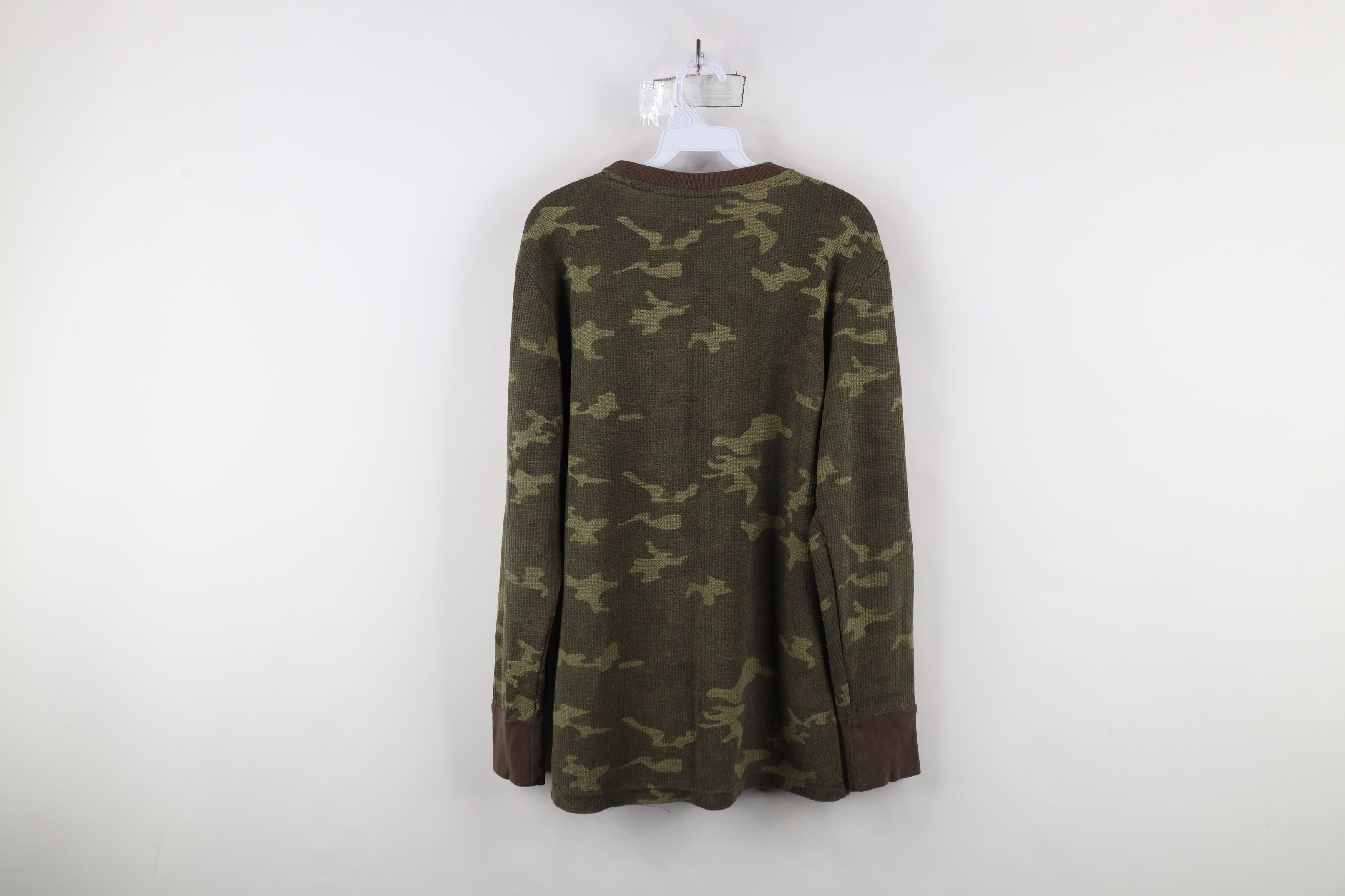 Vintage Vintage 90s Streetwear Waffle Knit Long Sleeve T-Shirt Size US M / EU 48-50 / 2 - 8 Thumbnail