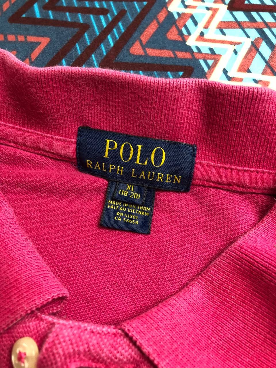 Polo Ralph Lauren × Vintage Vintage Polo Ralph Lauren Polo size XL (18-20) Shirt Pink Size US M / EU 48-50 / 2 - 2 Thumbnail