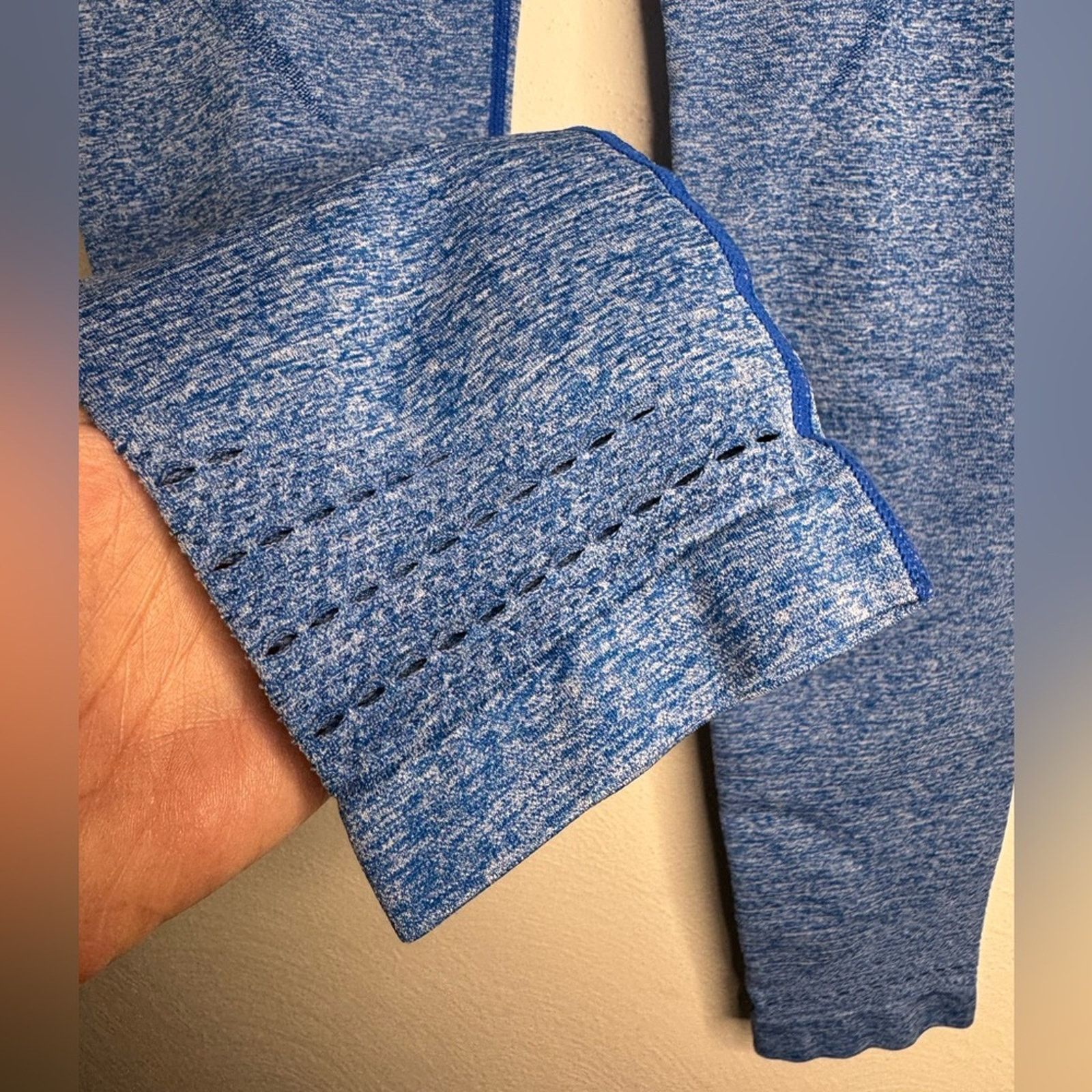 Gymshark GymShark Energy Seamless Blue Leggings Size 26" / US 2 / IT 38 - 5 Thumbnail