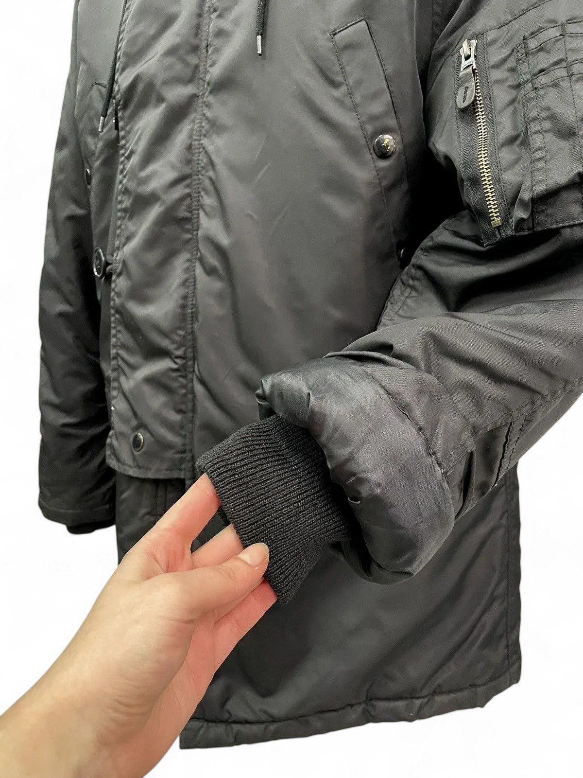 Alpha Industries Vintage Black Parka Jacket Faux Fur Hood Military Size US S / EU 44-46 / 1 - 4 Thumbnail