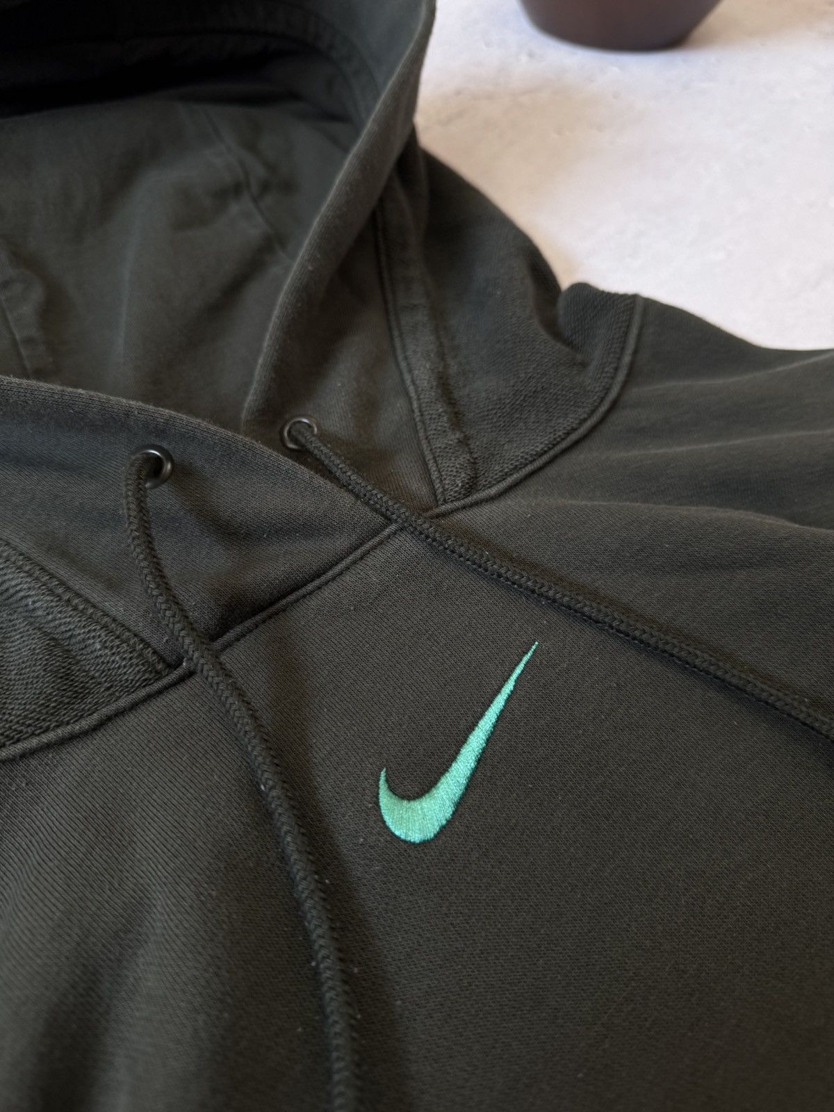 Nike × Vintage NIKE VINTAGE 00s y2k OVERSIZE BAGGY HOODIE CENTER LOGO Size US S / EU 44-46 / 1 - 5 Thumbnail