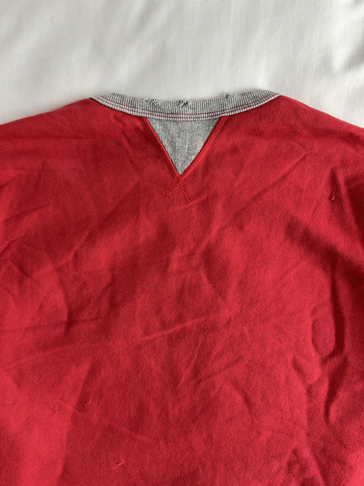 Samuel Zelig Samuel Zelig Two Tone Blank Crewneck Sample Double V French Size US L / EU 52-54 / 3 - 5 Thumbnail