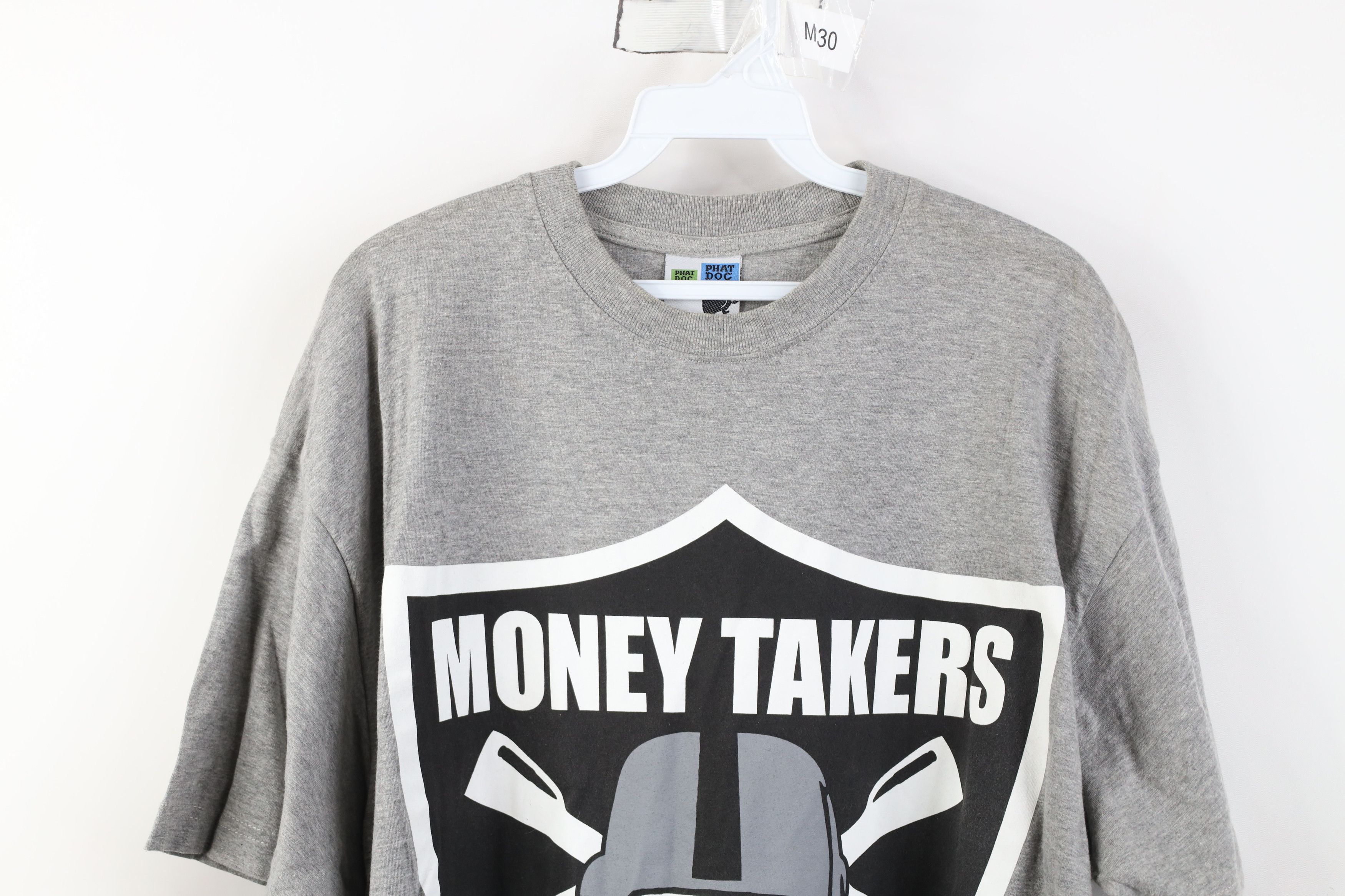 Vintage Vintage Y2K Streetwear Money Takers Raiders Football T-Shirt Size US XL / EU 56 / 4 - 2 Thumbnail
