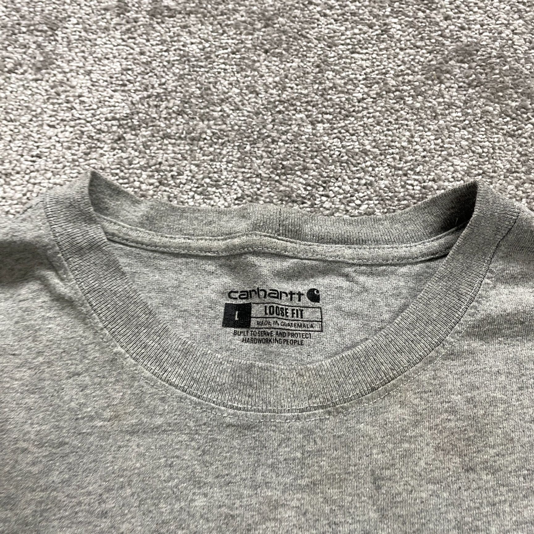 Carhartt VINTAGE Carhartt K87 Loose Fit T-Shirt Men Large Gray Crew Neck Cotton Casual Pocket Tee Size US L / EU 52-54 / 3 - 3 Thumbnail