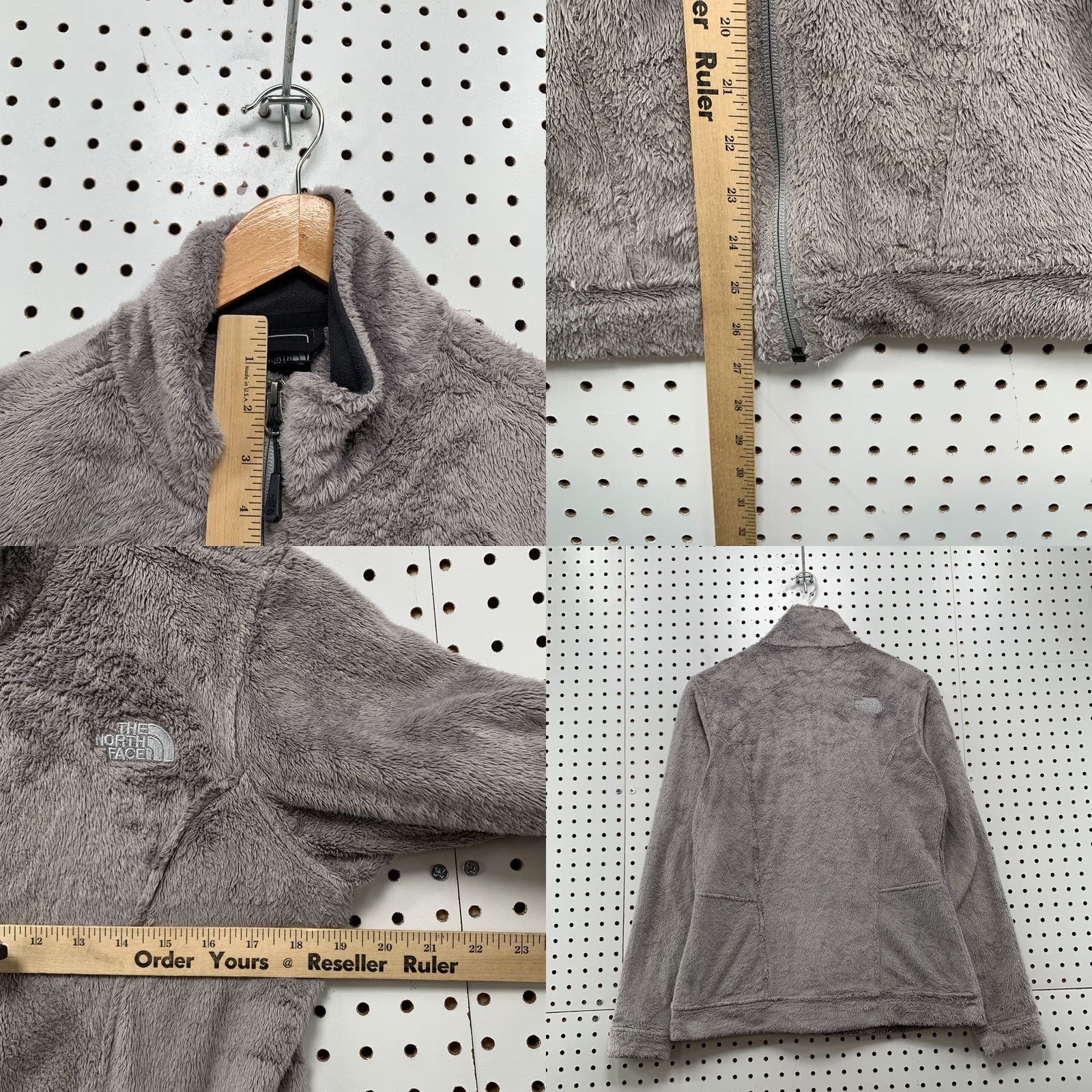 The North Face The North Face Oso Jacket Womens Medium Gray Sherpa Fleece Soft 19x26.5 Size M / US 6-8 / IT 42-44 - 9 Thumbnail