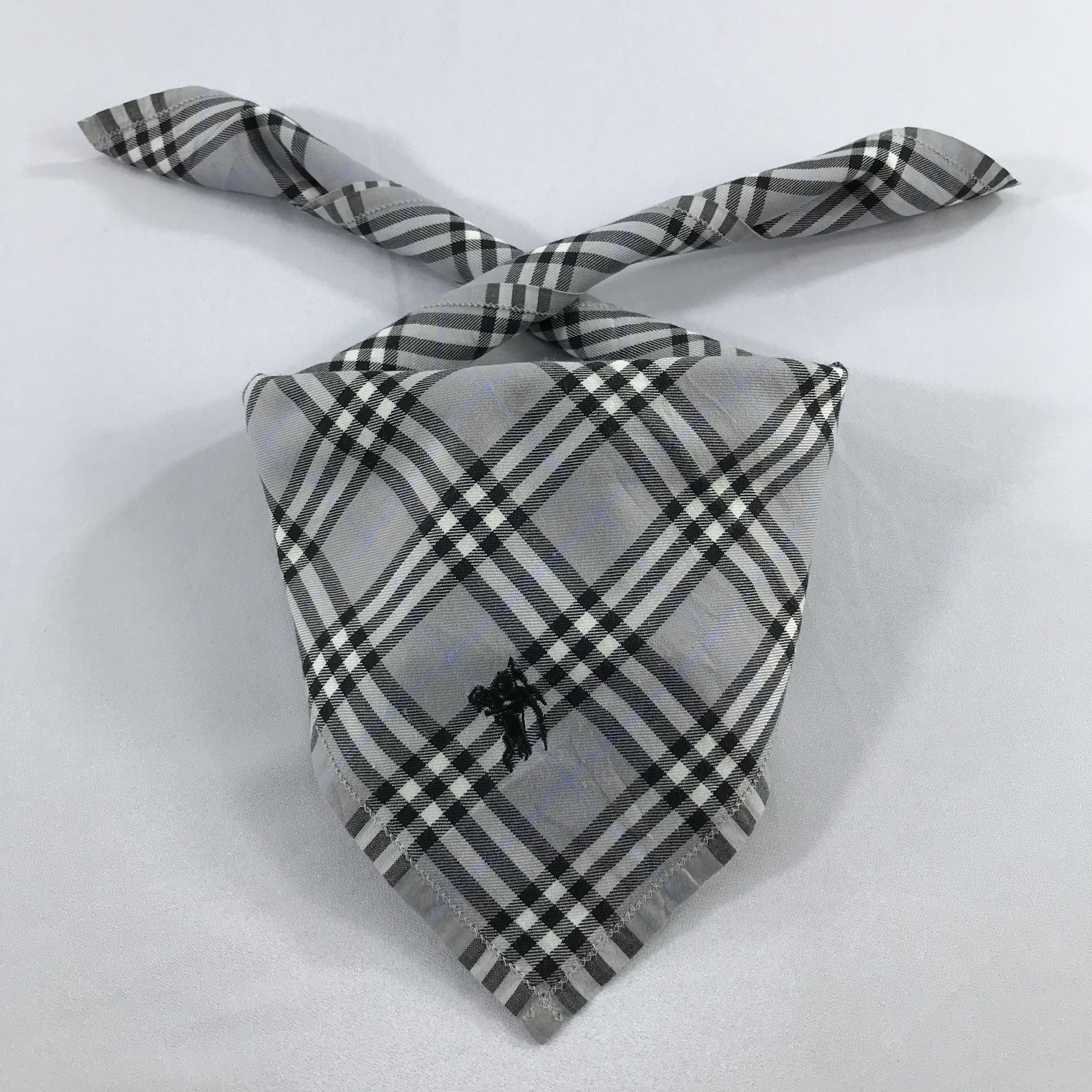 Burberry × Vintage Burberry Bandana / Handkerchief / Neckerchief - S2238 Size ONE SIZE - 3 Thumbnail
