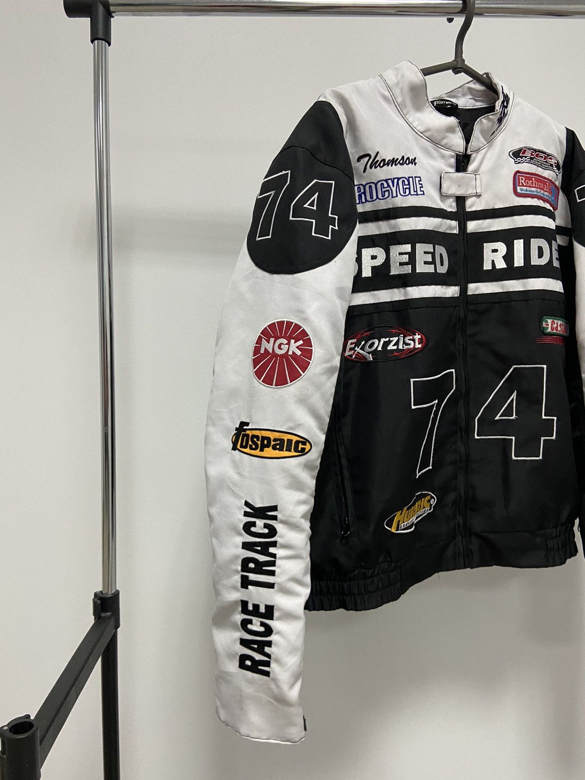 Vintage Racing Crew Jacket Vintage Bridgestone Moto Race Track Size US XL / EU 56 / 4 - 4 Thumbnail