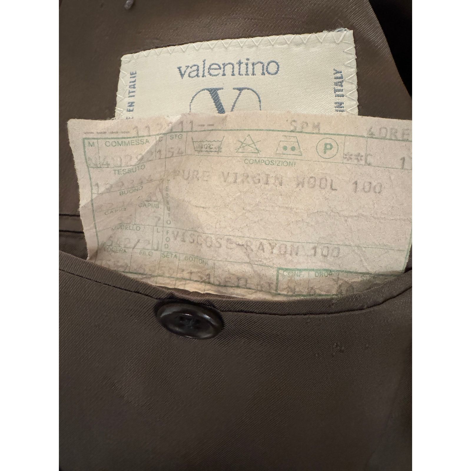Valentino Valentino UOMO Vintage Men's Brown Full Tux Size 40R - 7 Thumbnail