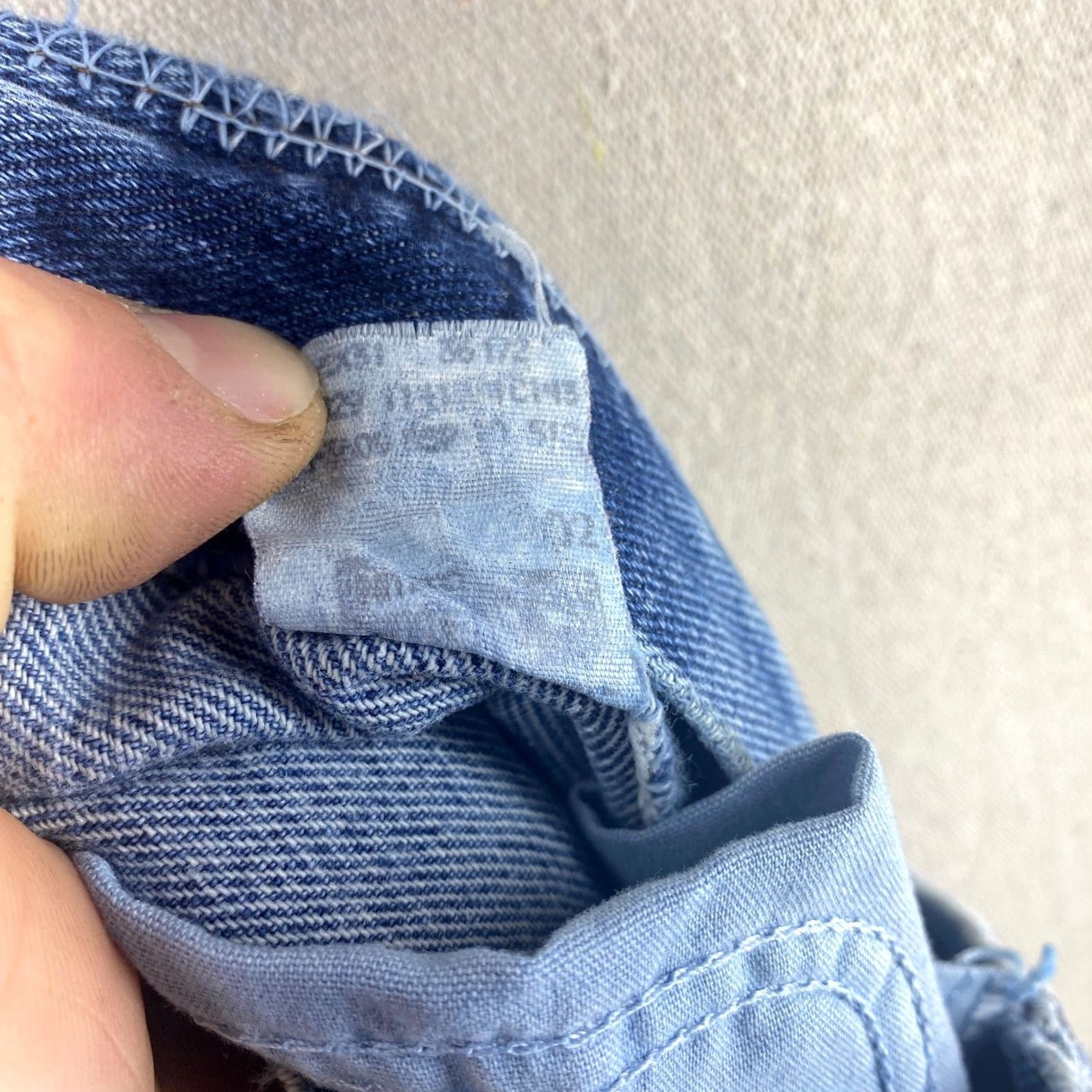 Lee VTG Lee Jeans Womens 18 Dark Blue Denim Pants Riveted High Rise USA Mom Jeans US Flag Theme Size 40" / US 18 - 7 Thumbnail
