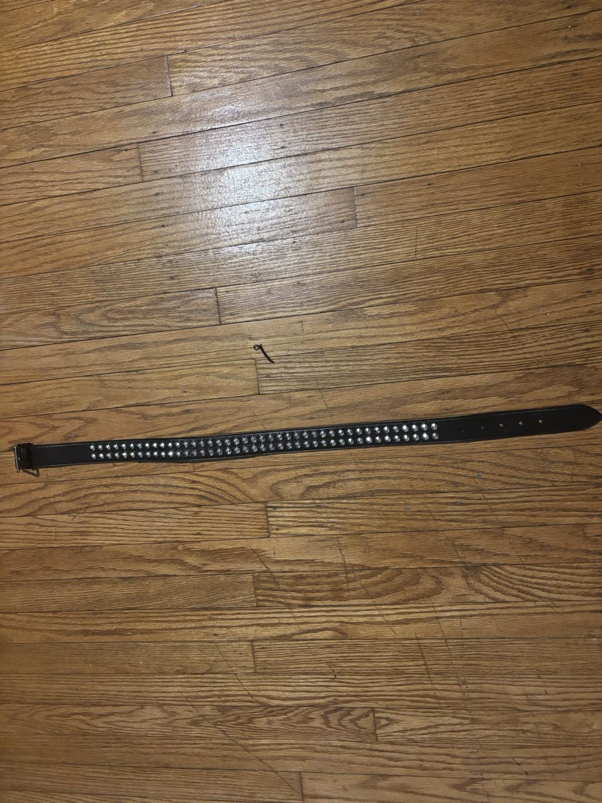 Alexander McQueen Black Studded Belt