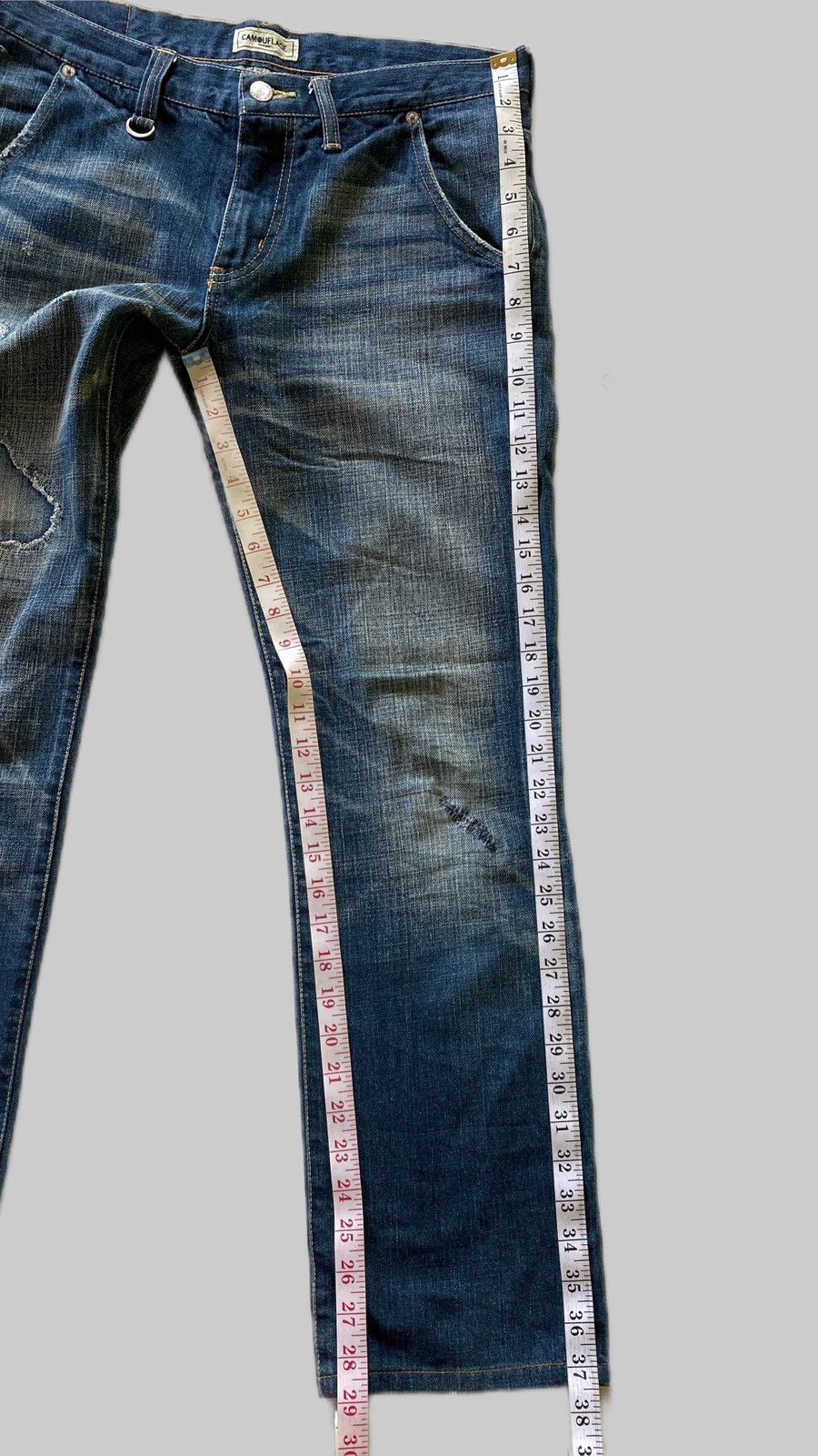 Sophnet. Vintage Sophnet “Camouflage” Distressed Jeans Size US 32 / EU 48 - 8 Thumbnail