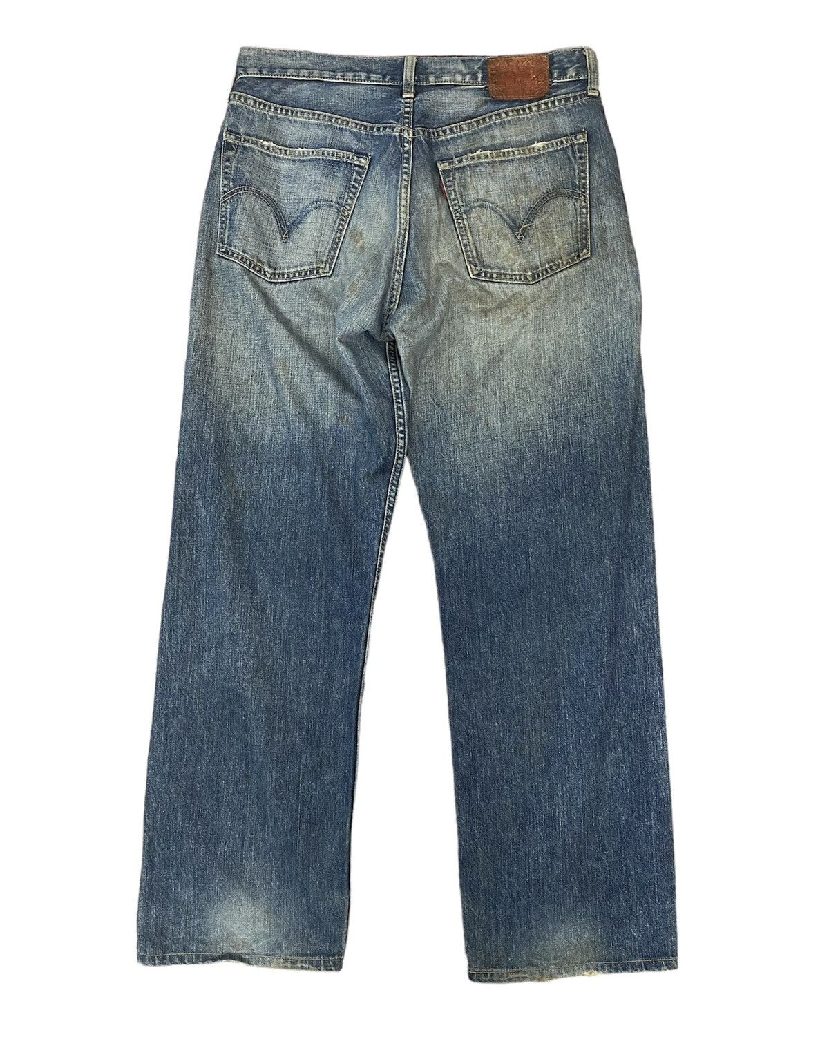 Levi's Levis 503 Mud Wash Rusty Denim Distressed Jeans Vintage Size US 32 / EU 48 - 2 Thumbnail