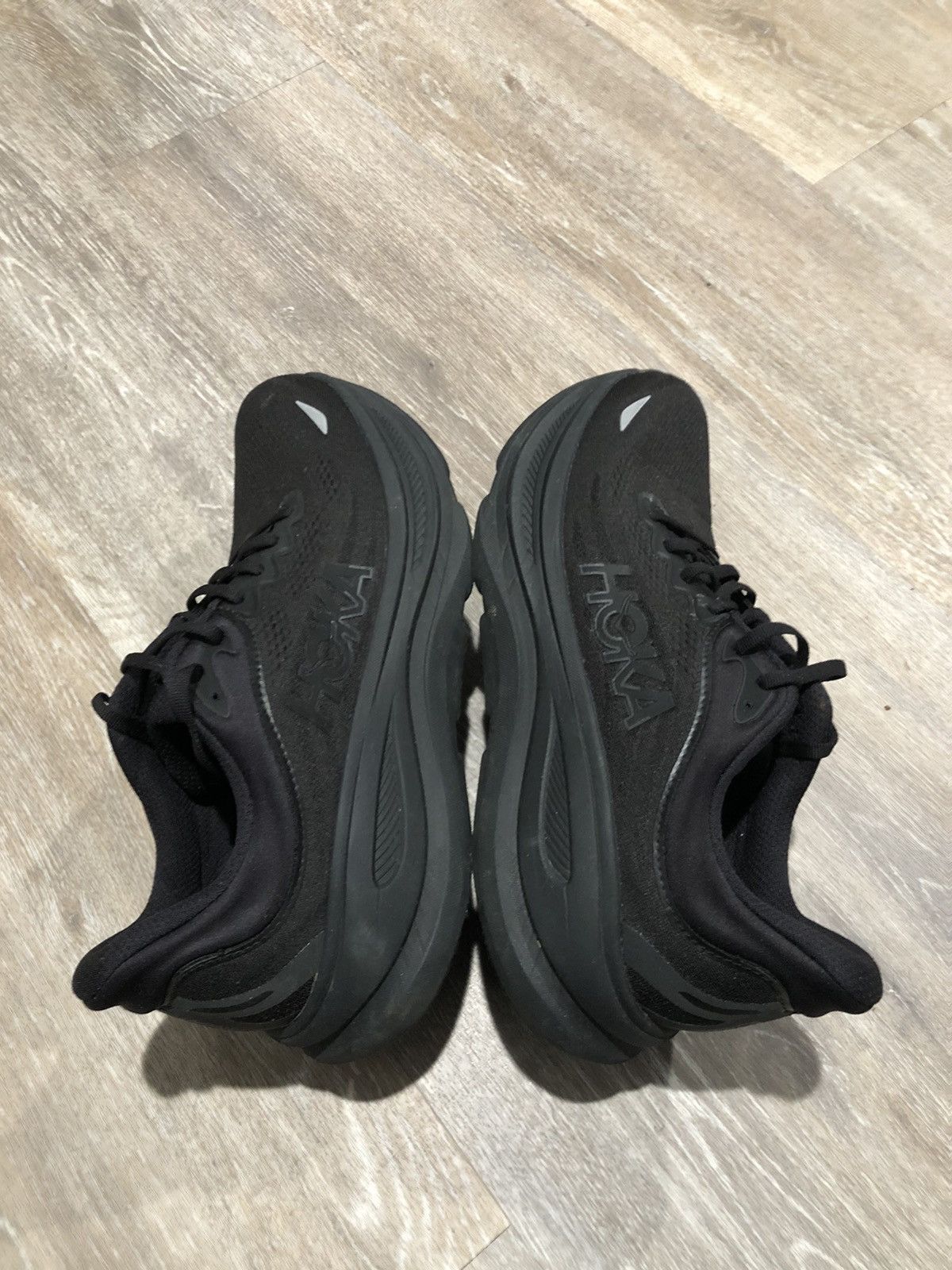 Hoka Hoka One One Bondi 8 Running Shoes Mens Size 11.5 Black Size US 11.5 / EU 44-45 - 7 Thumbnail