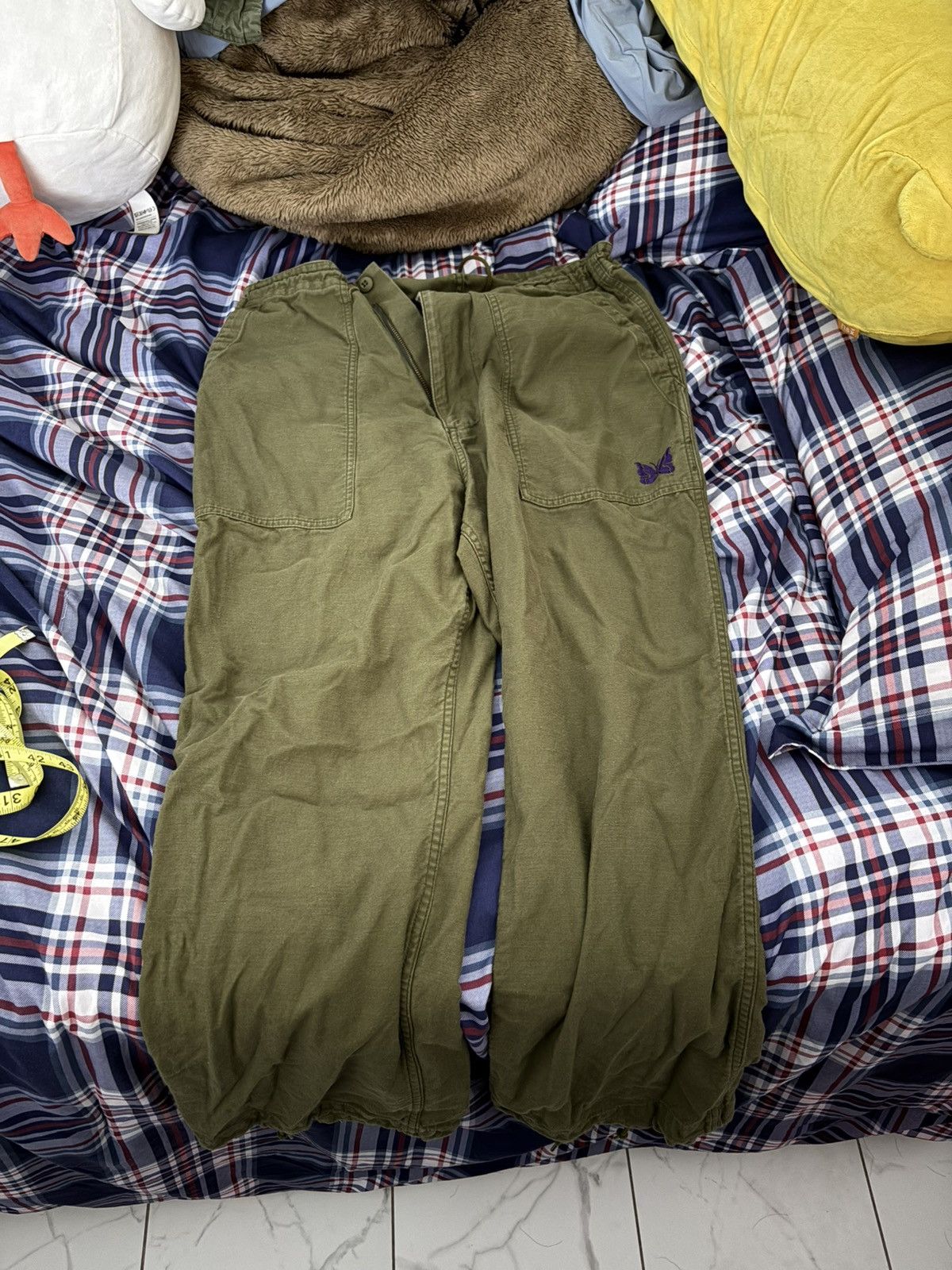 Needles Khaki H.D. Fatigue Trousers