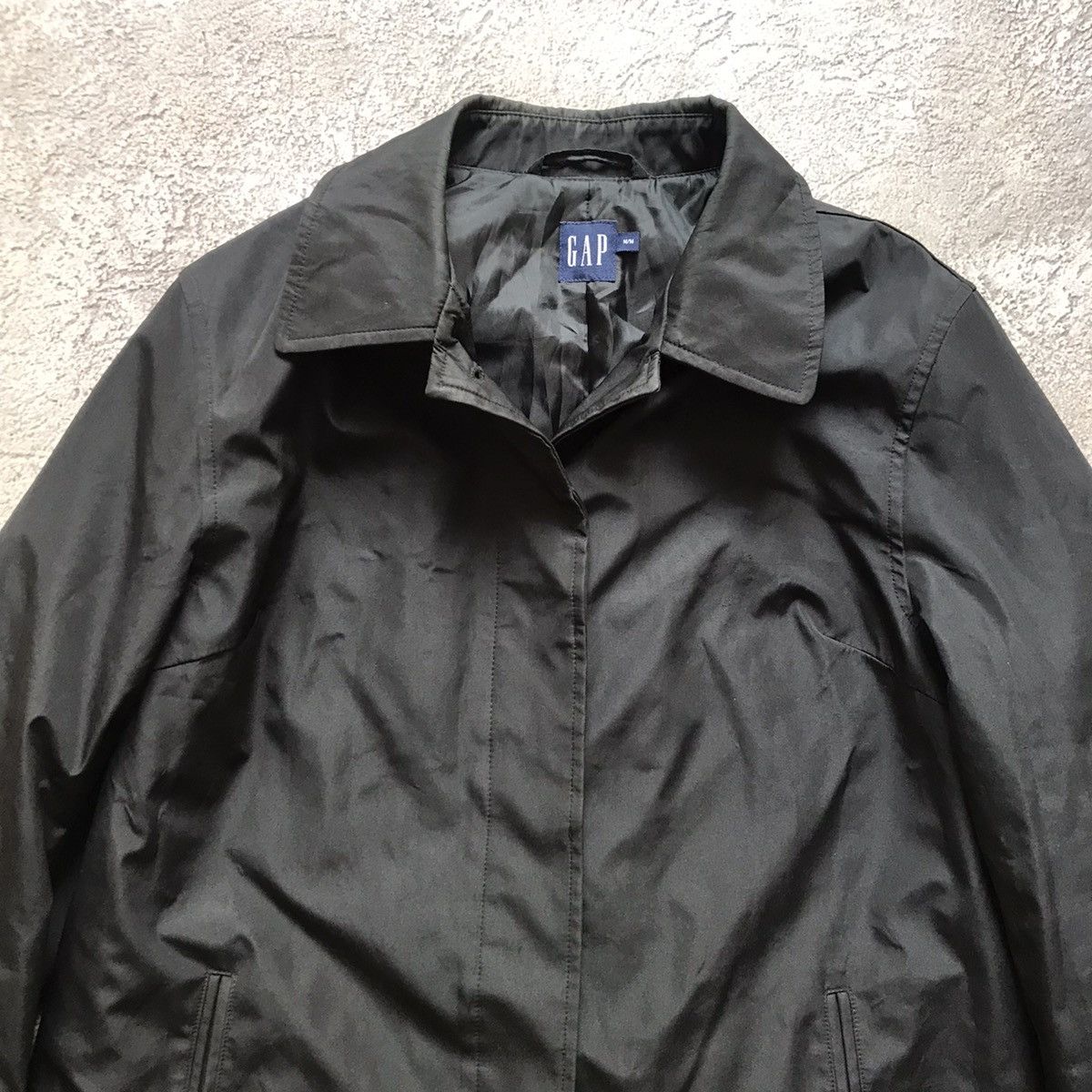 Vintage Vintage Gap Black Parka Coach Jacket Streetwear 90s Boxy M Size US M / EU 48-50 / 2 - 3 Thumbnail