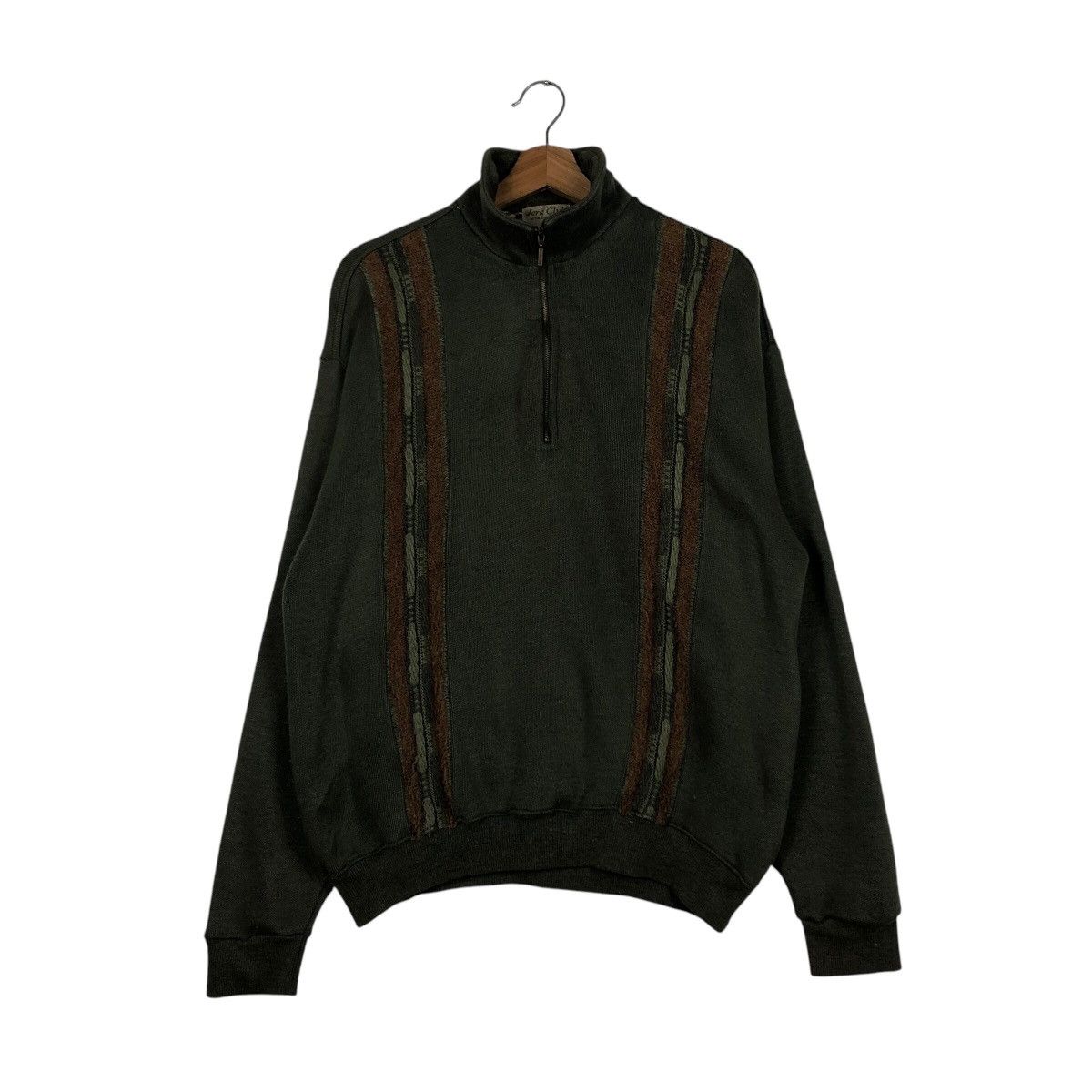 Japanese Brand 📌Vintage Collar Collage Sweatshirt Jerk Club Issey Miyake Size US L / EU 52-54 / 3 - 2 Thumbnail