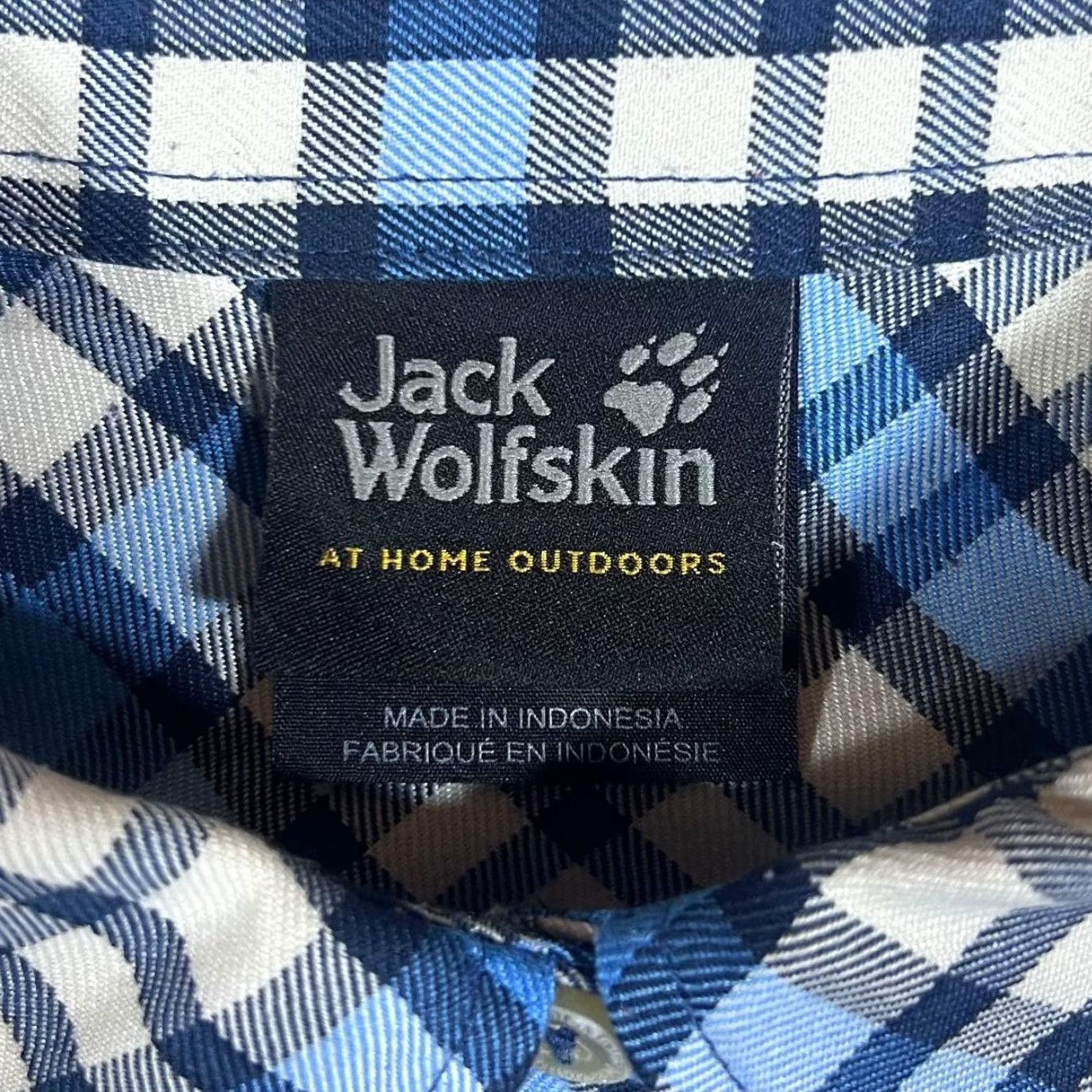 Jack Wolfskin JACK WOLFSKIN "QMC" Quick Moisture Control Plaid Check Long Sleeve Flannel Shirt Women's UK 6 Blue/White/Navy Check Ladies Shirt Womens XS-6 Size M / US 6-8 / IT 42-44 - 4 Thumbnail