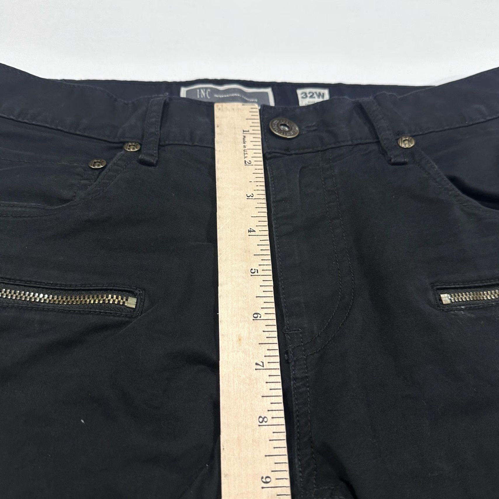 Vintage INC International Concepts Jeans Mens 32x31 Black Berlin Slim Straight Cotton Jeans Size US 32 / EU 48 - 6 Thumbnail