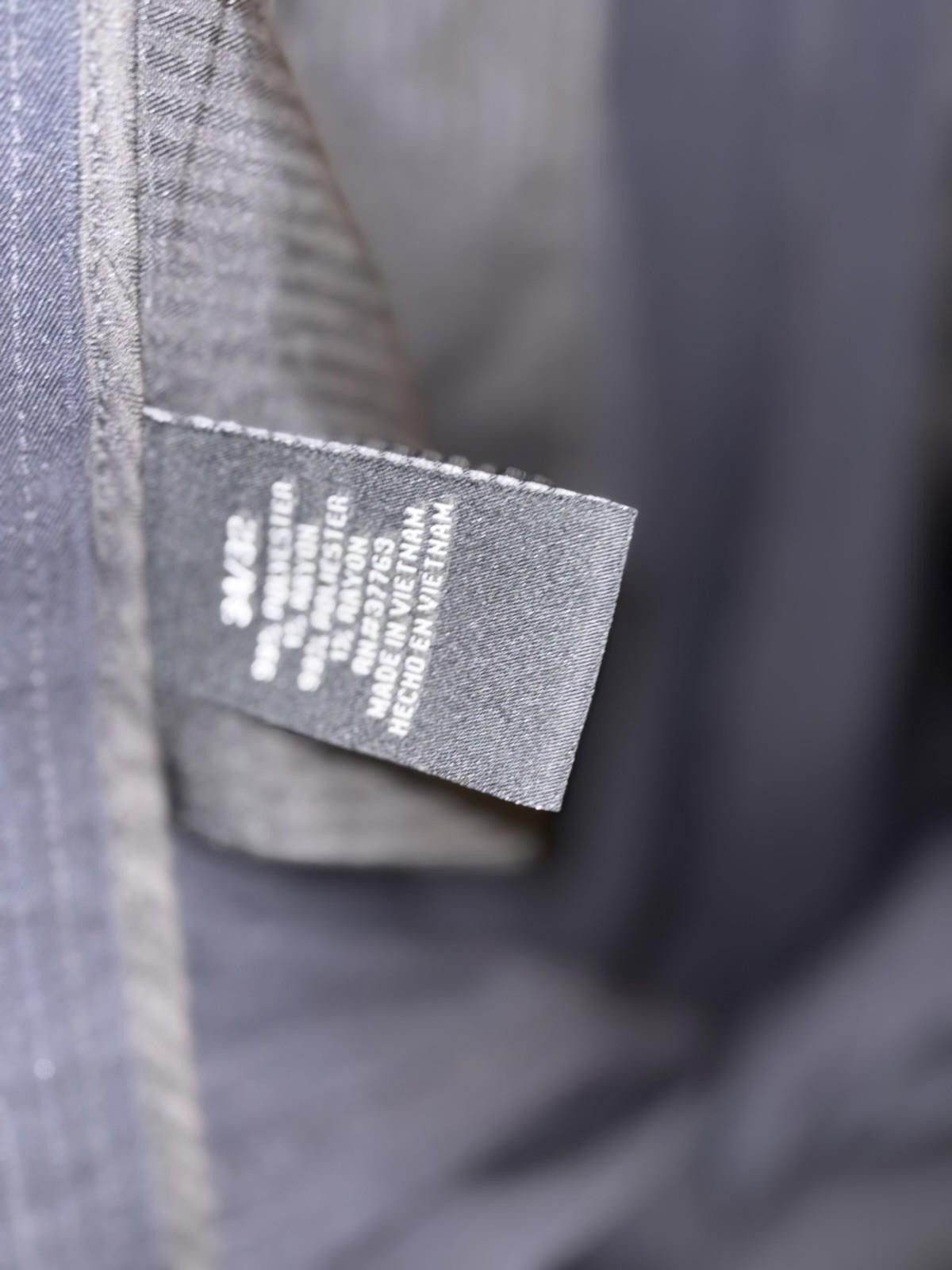 Old Navy Perry Ellis Portfolio Navy Pinstripe Dress Pants 34x30 Wool Size US 34 / EU 50 - 3 Thumbnail